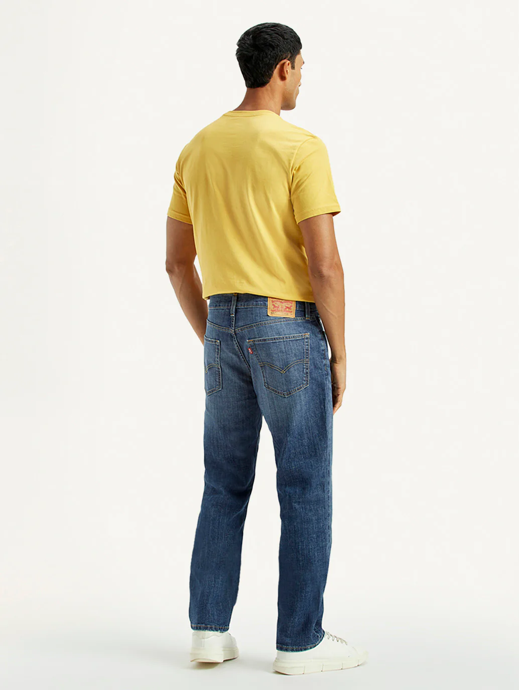 Men's 541 Med Indigo Athletic Tapered Fit Mid Rise Jeans - Image 3