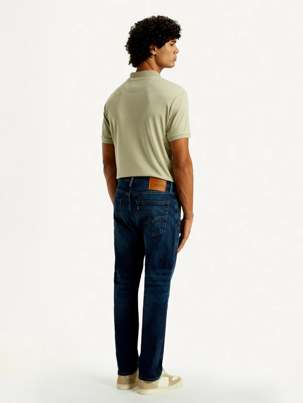 Men's 541 Med Indigo Athletic Tapered Fit Mid Rise Selvedge Jeans - Image 4