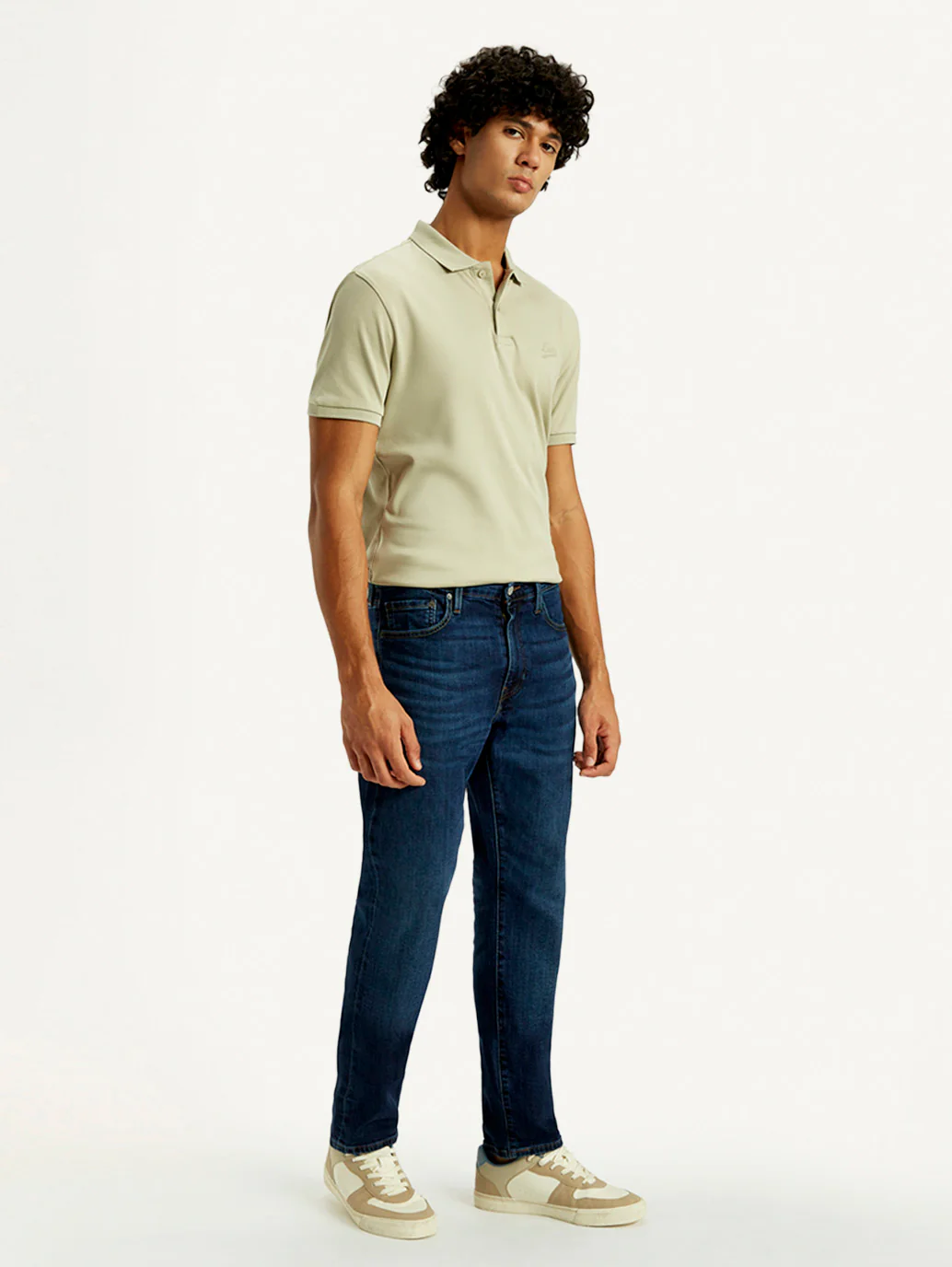 Men's 541 Med Indigo Athletic Tapered Fit Mid Rise Selvedge Jeans - Image 7