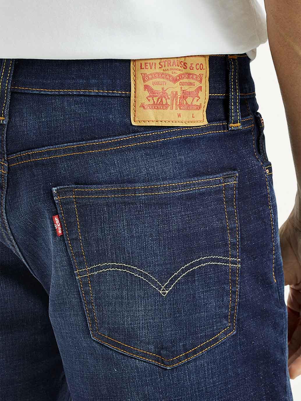 Men's 541 Mid Indigo Athletic Tapered Fit Mid Rise Shorts - Image 5