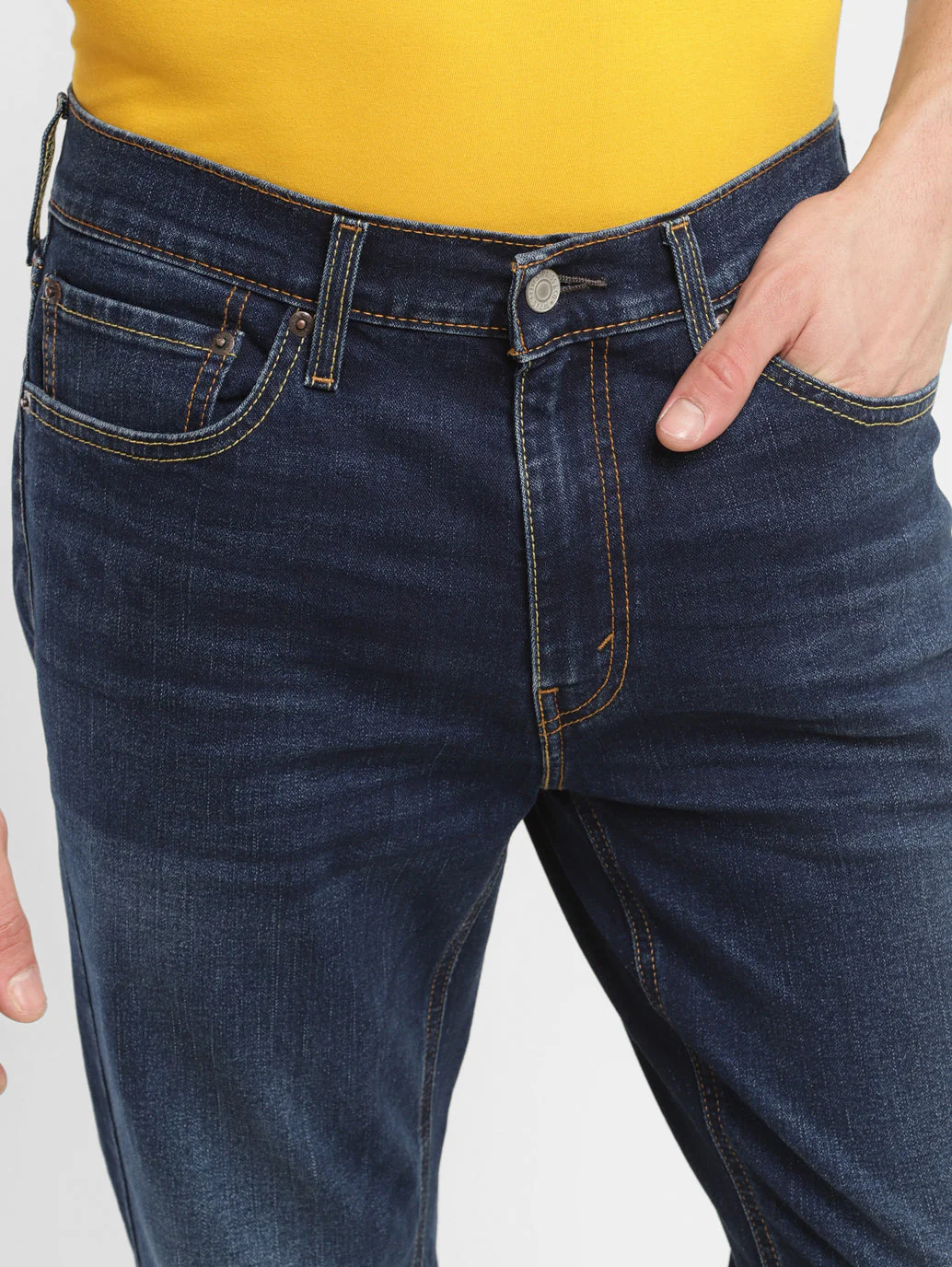 Men's 541 Blue Athletic Tapered Fit Mid Rise Jeans - Image 5