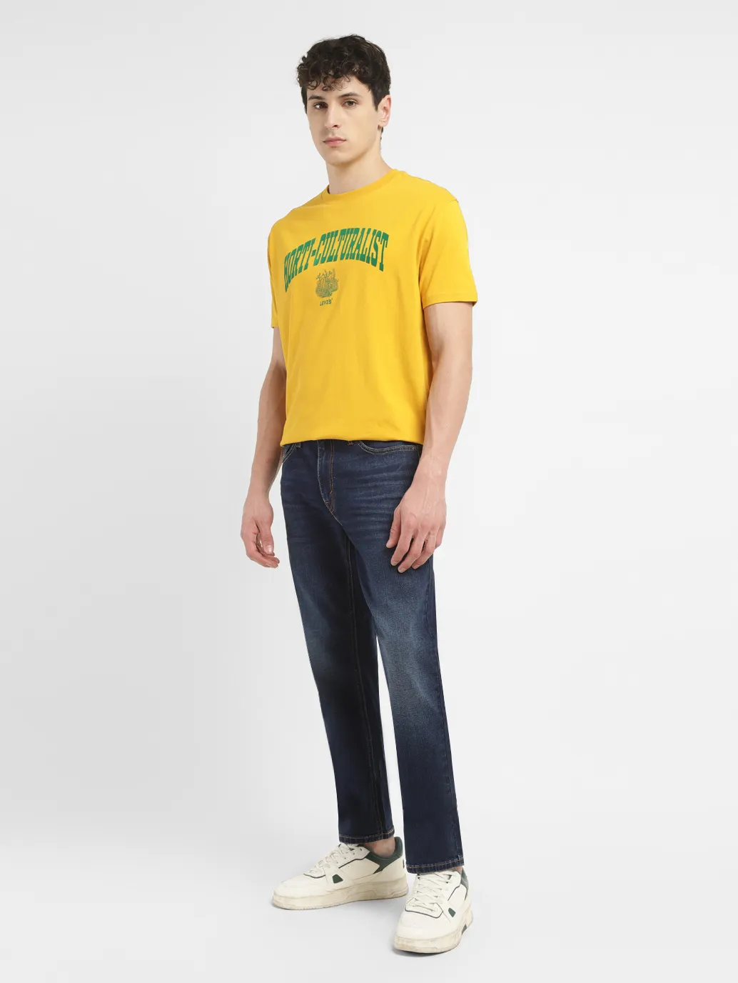 Men's 541 Blue Athletic Tapered Fit Mid Rise Jeans - Image 6