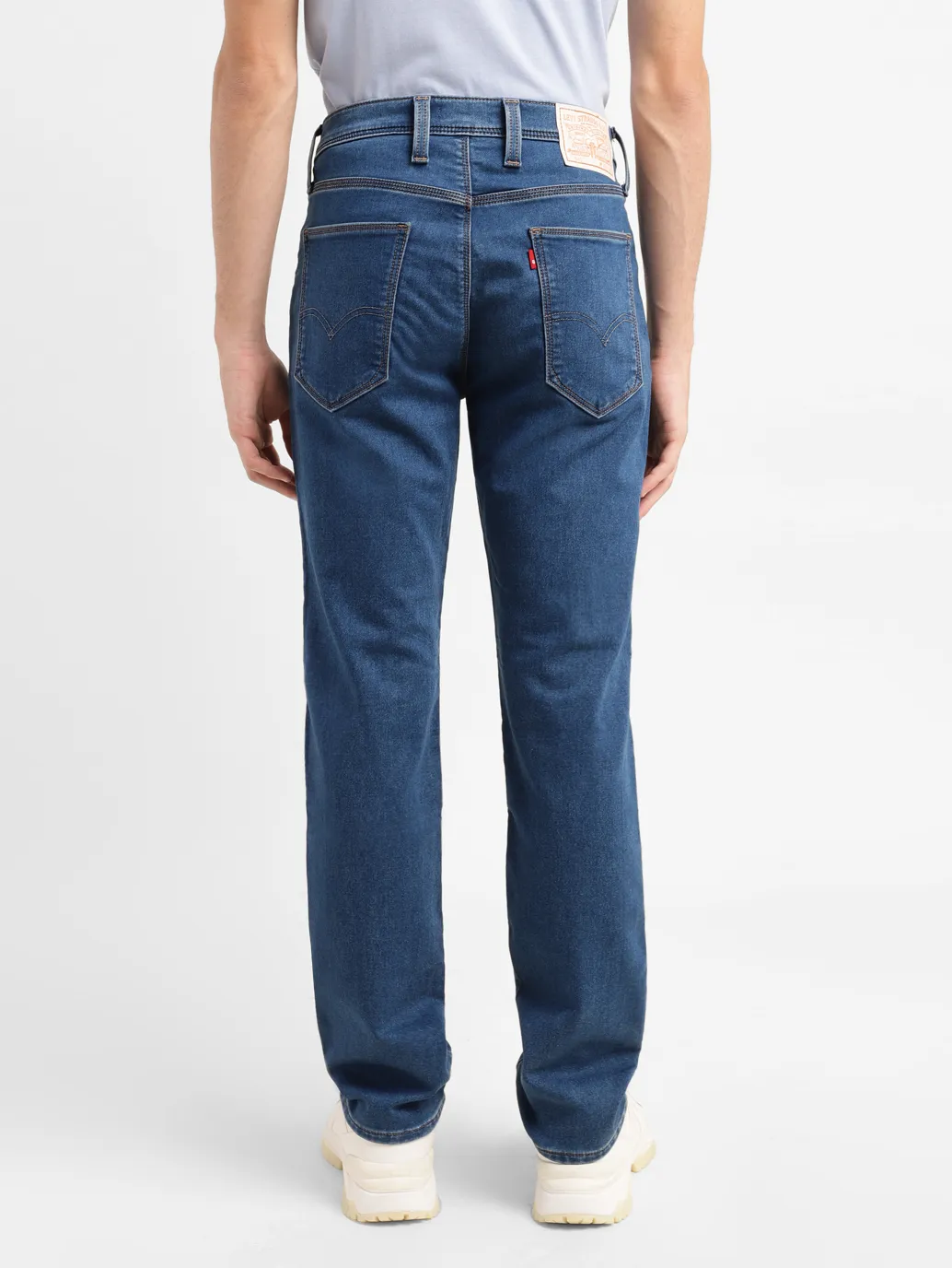 Men's 541 Blue Athletic Tapered Fit Mid Rise Jeans - Image 3