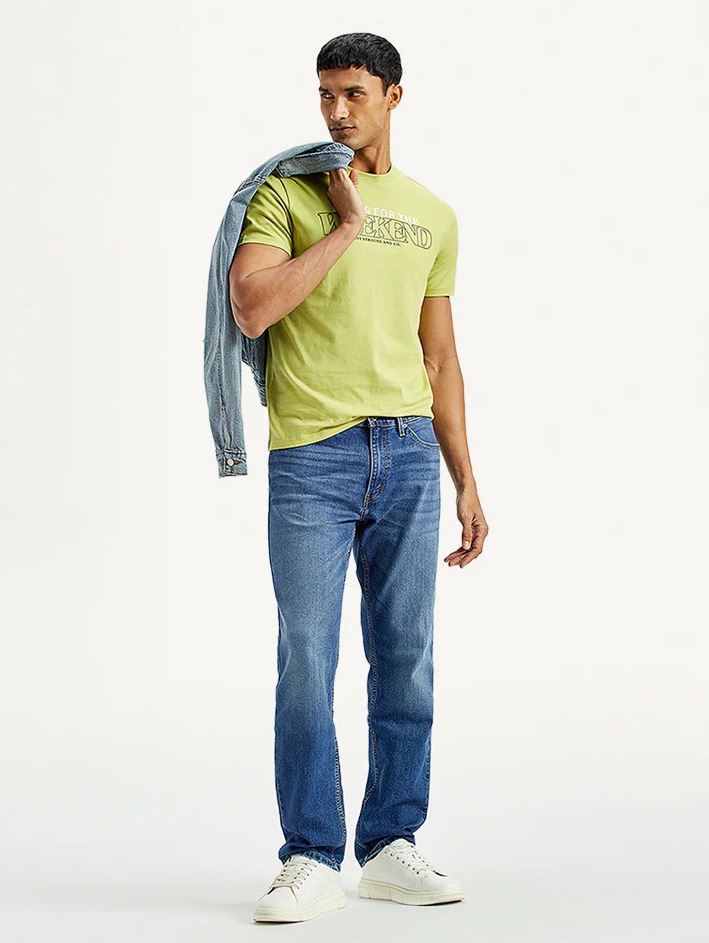 Men's 541 Indigo Athletic Tapered Fit Mid Rise Jeans