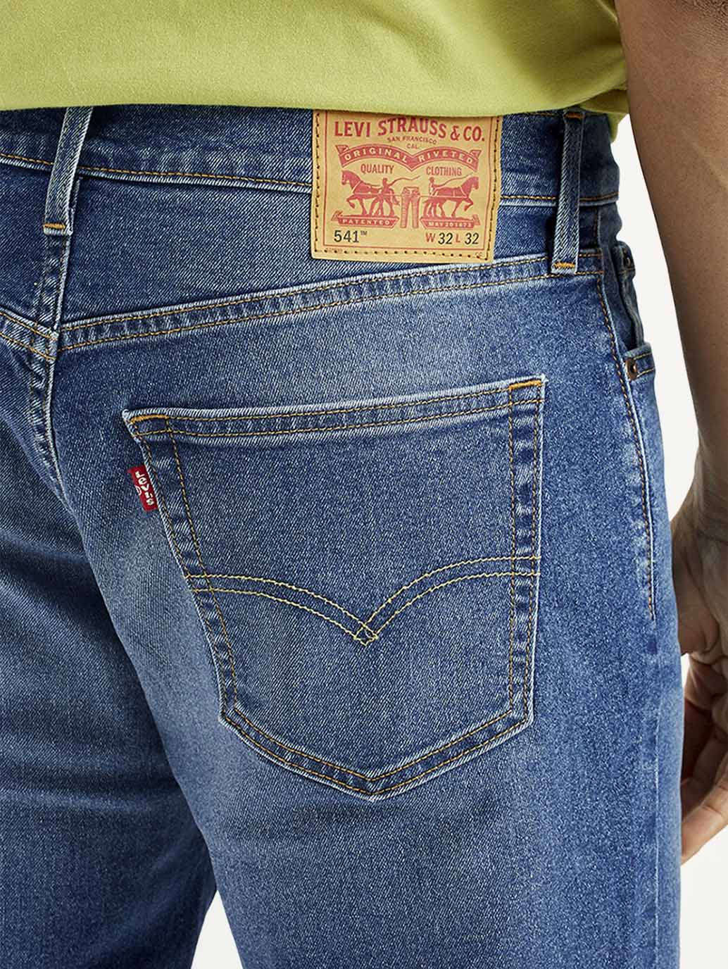 Men's 541 Indigo Athletic Tapered Fit Mid Rise Jeans - Image 4