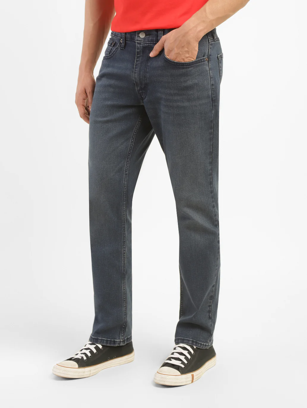 Men's 541 Blue Athletic Tapered Fit Mid Rise Jeans - Image 3