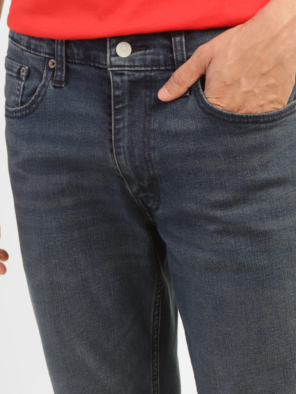 Men's 541 Blue Athletic Tapered Fit Mid Rise Jeans - Image 4