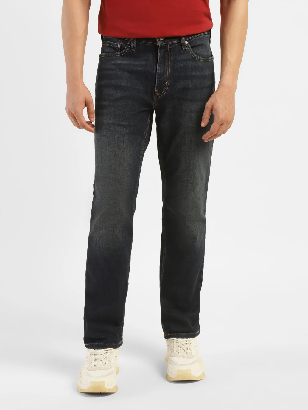 Men's 541 Blue Athletic Tapered Fit Mid Rise Jeans - Image 2