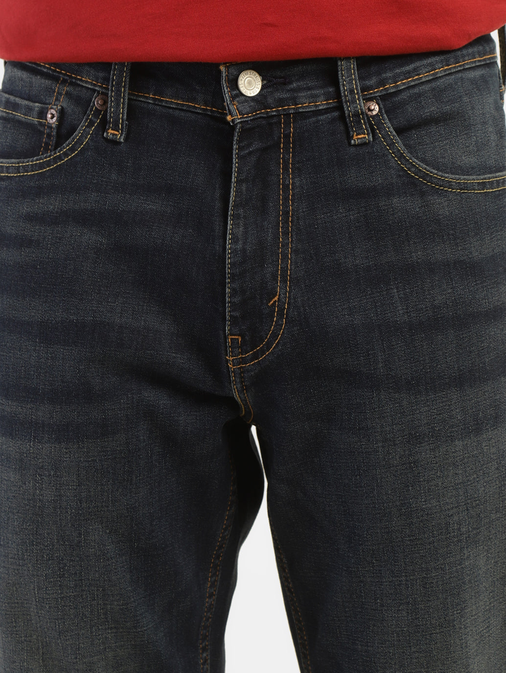 Men's 541 Blue Athletic Tapered Fit Mid Rise Jeans - Image 5