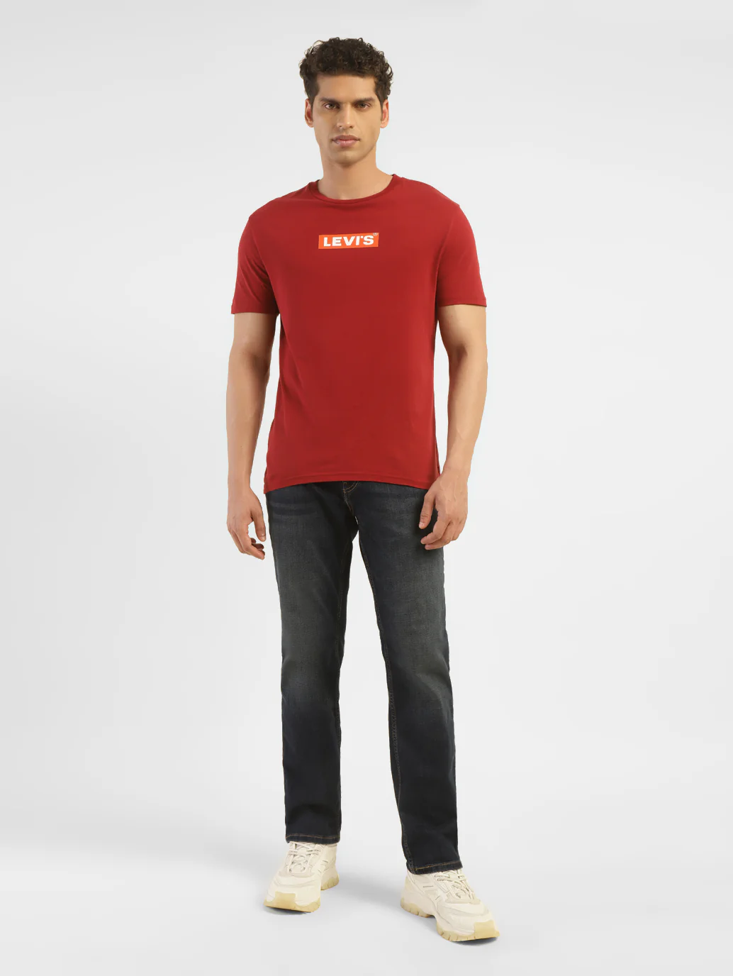 Men's 541 Blue Athletic Tapered Fit Mid Rise Jeans - Image 7