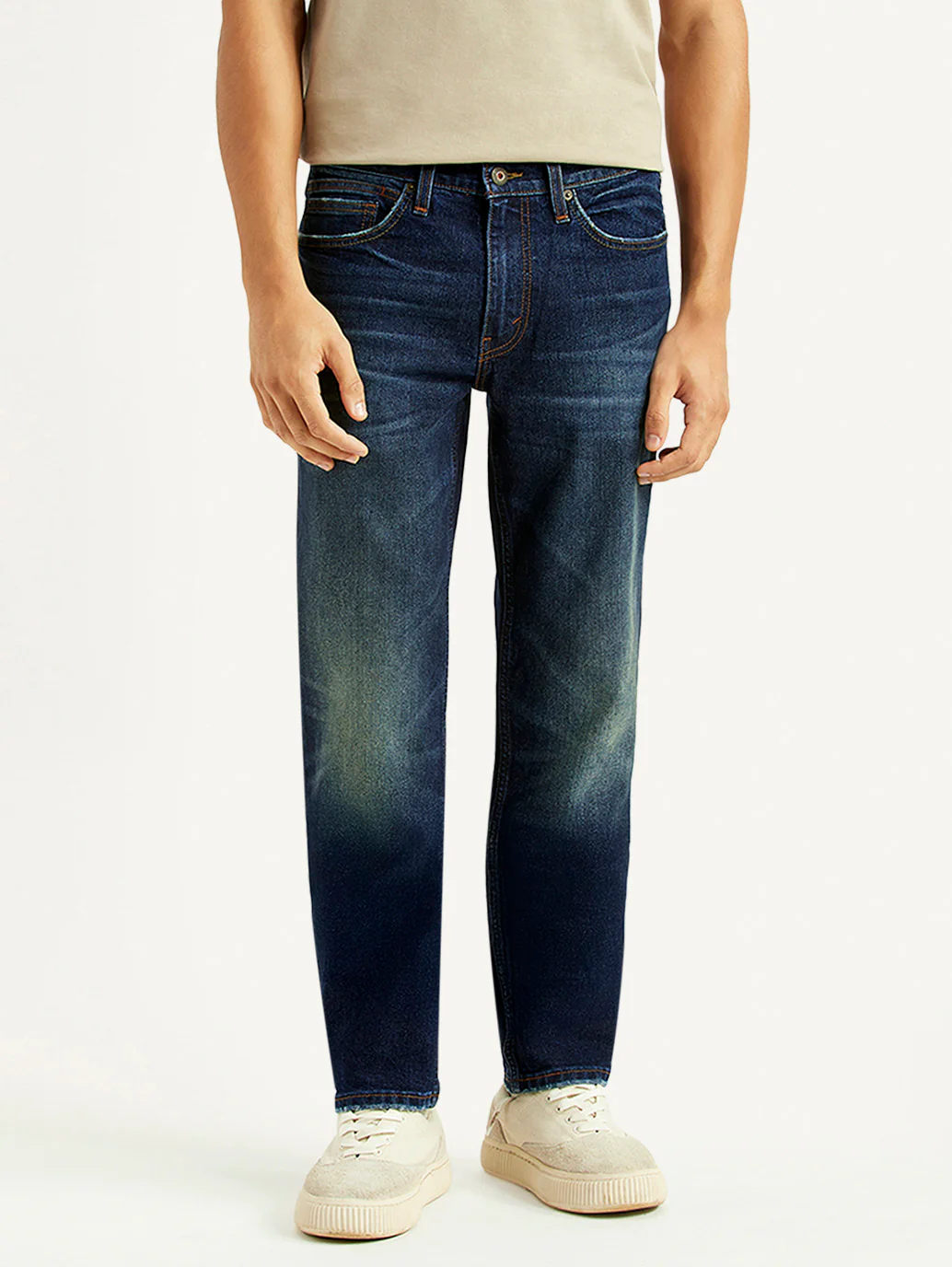 Men's 541 Navy Tapered Fit Hyper Stretch Jeans - Image 3