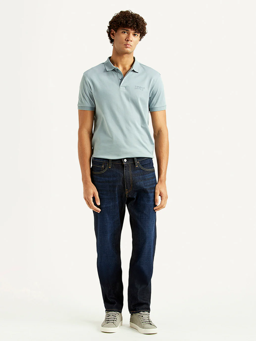 Men's 541 Navy Athletic Tapered Fit Mid Rise Selvedge Jeans - Image 2