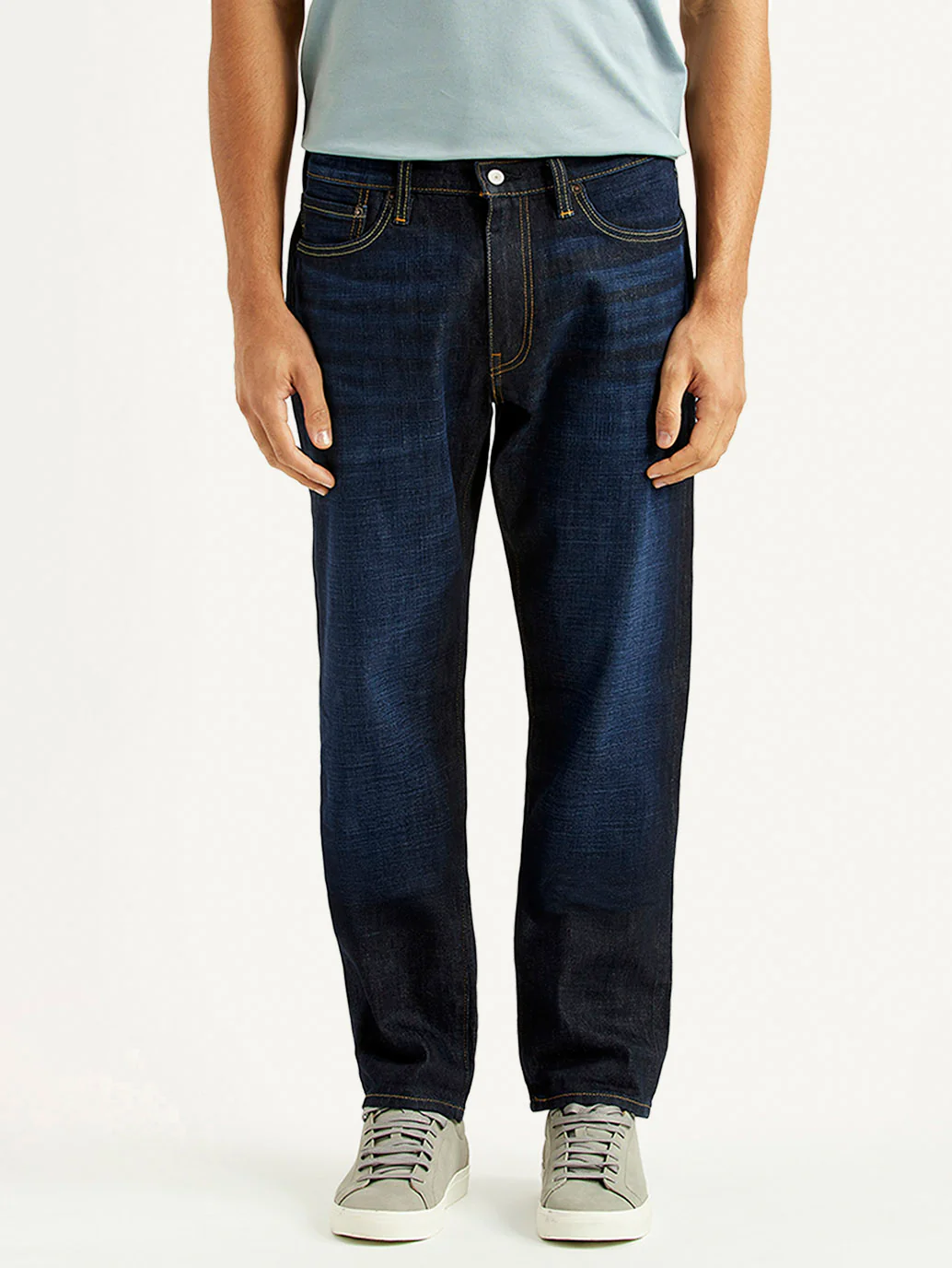 Men's 541 Navy Athletic Tapered Fit Mid Rise Selvedge Jeans - Image 3