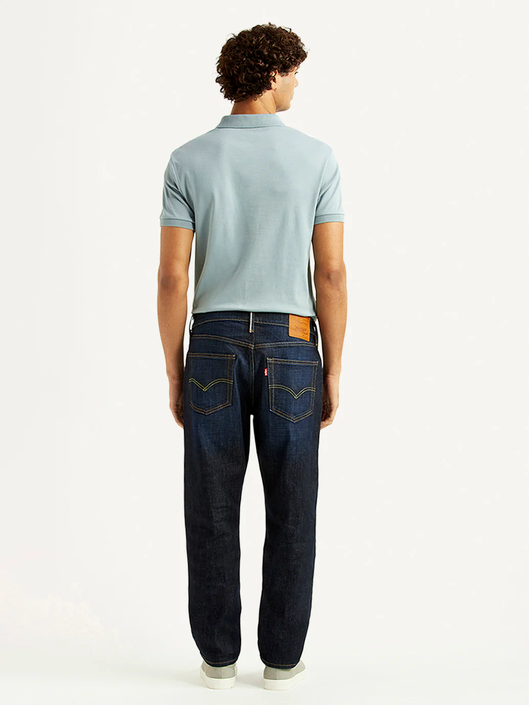 Men's 541 Navy Athletic Tapered Fit Mid Rise Selvedge Jeans - Image 4