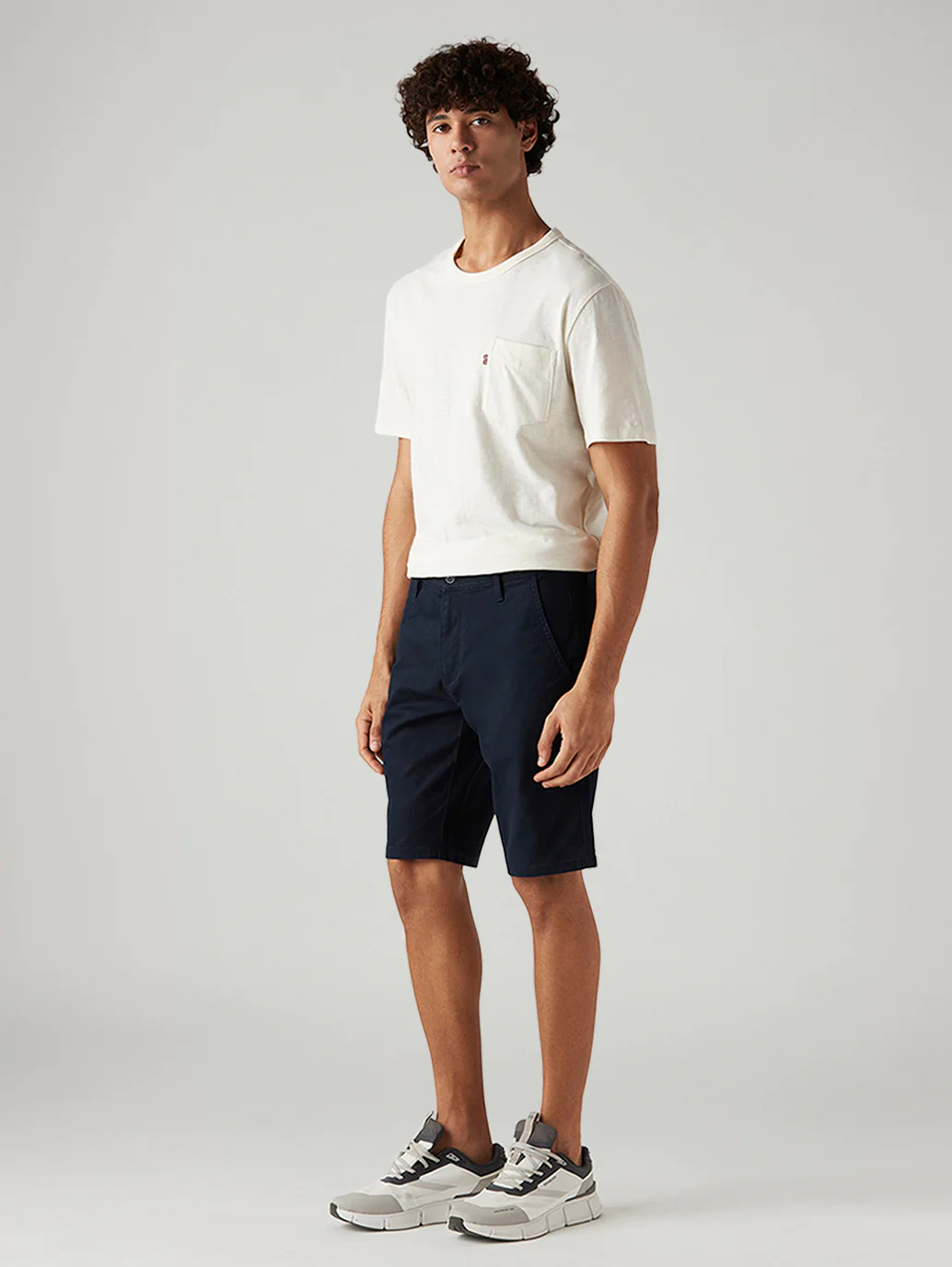 Men's 541 Navy Tapered Fit Mid Rise Shorts - Image 6
