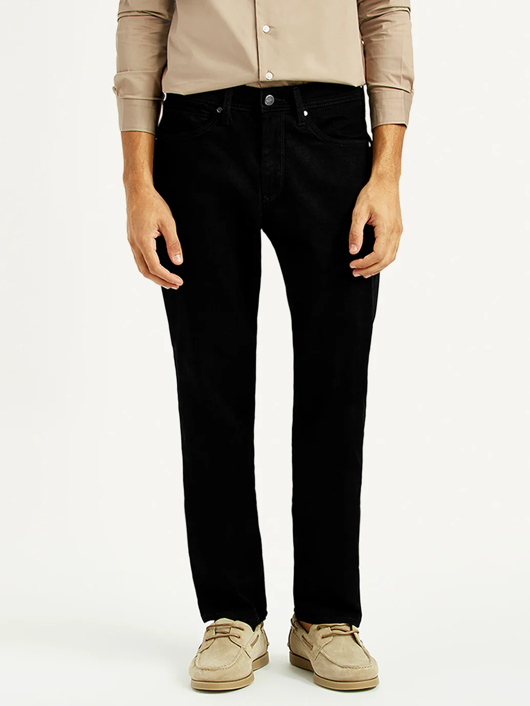 Men's Redloop 541 Black Athletic Tapered Fit Mid Rise Jeans - Image 2