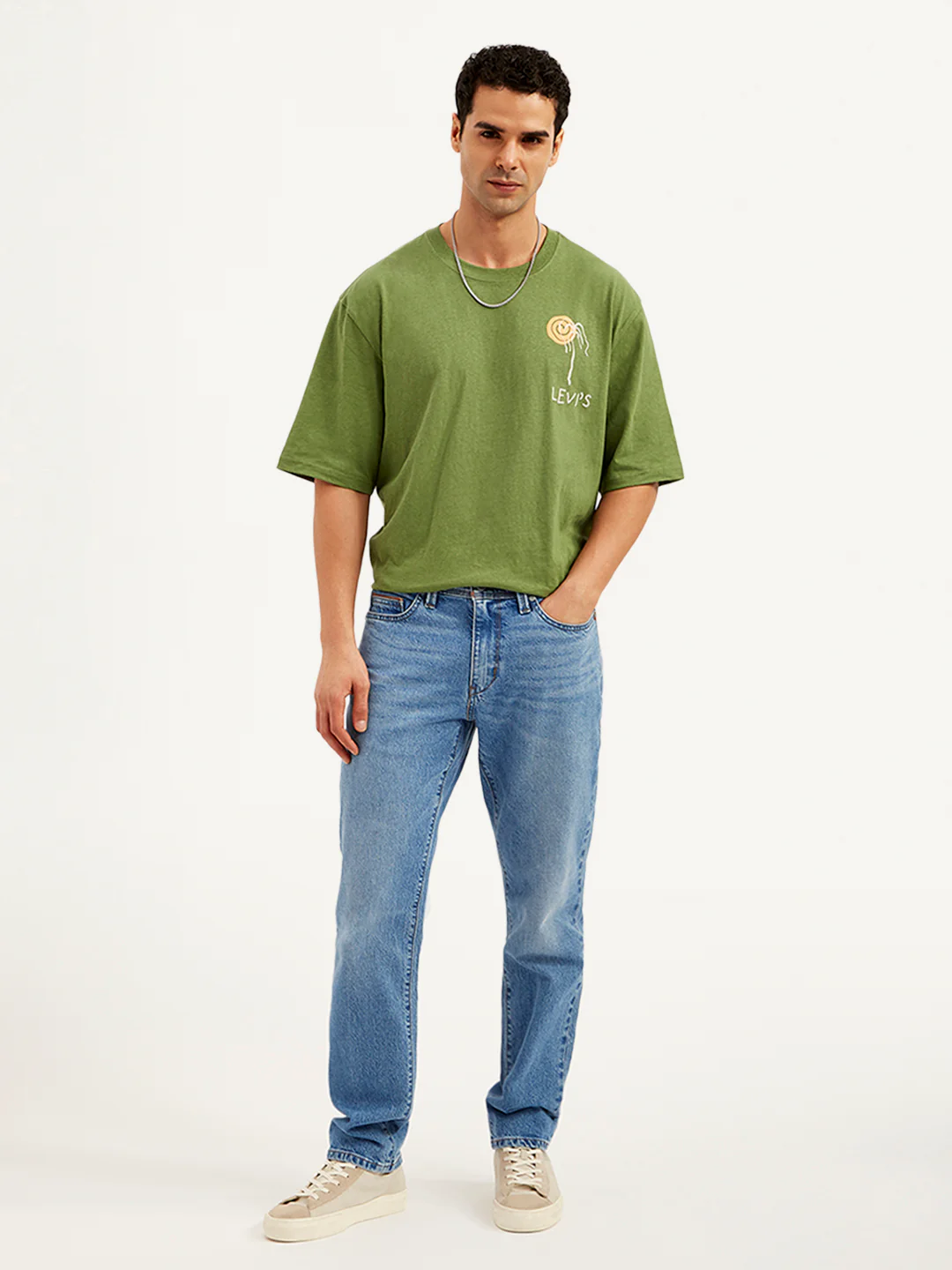 Men's 541 Blue Athletic Tapered Fit Mid Rise Jeans - Image 2