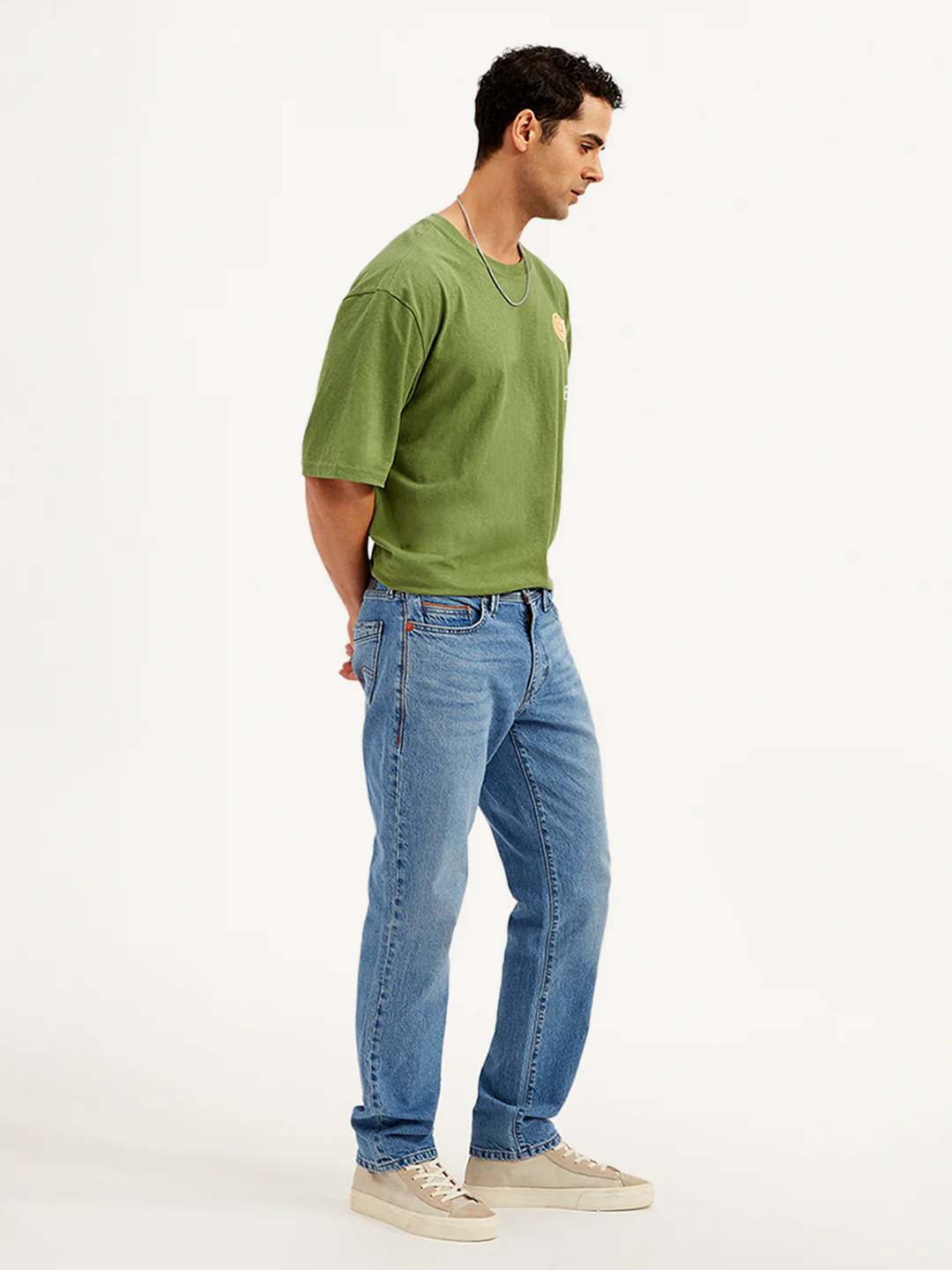 Men's 541 Blue Athletic Tapered Fit Mid Rise Jeans - Image 4