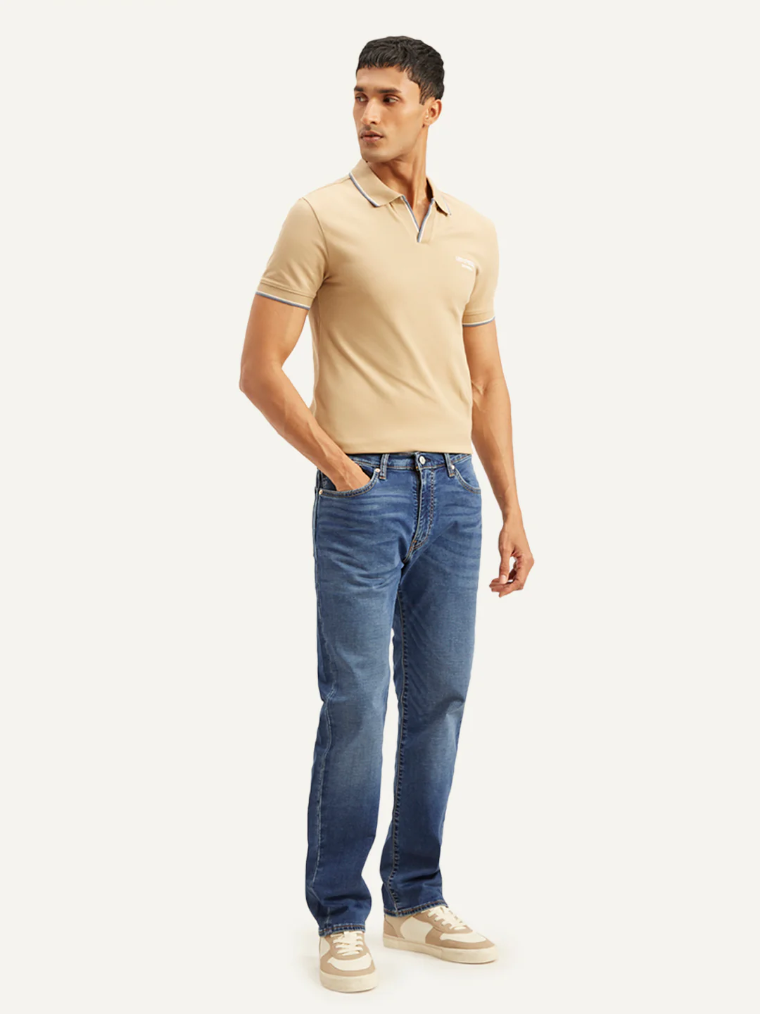 Men's 541 Blue Athletic Tapered Fit Mid Rise Jeans - Image 4