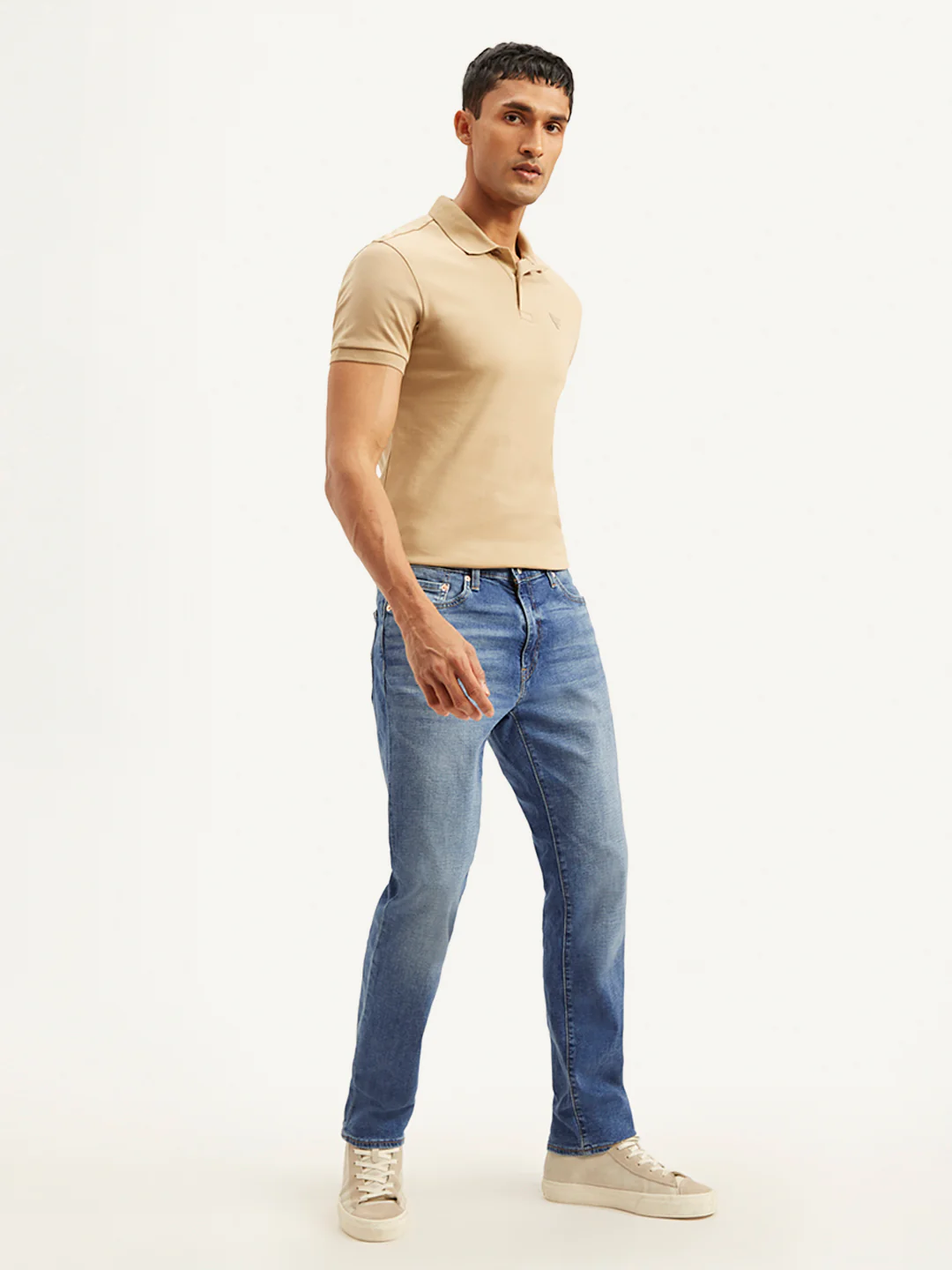Men's 541 Blue Athletic Tapered Fit Mid Rise Jeans - Image 4