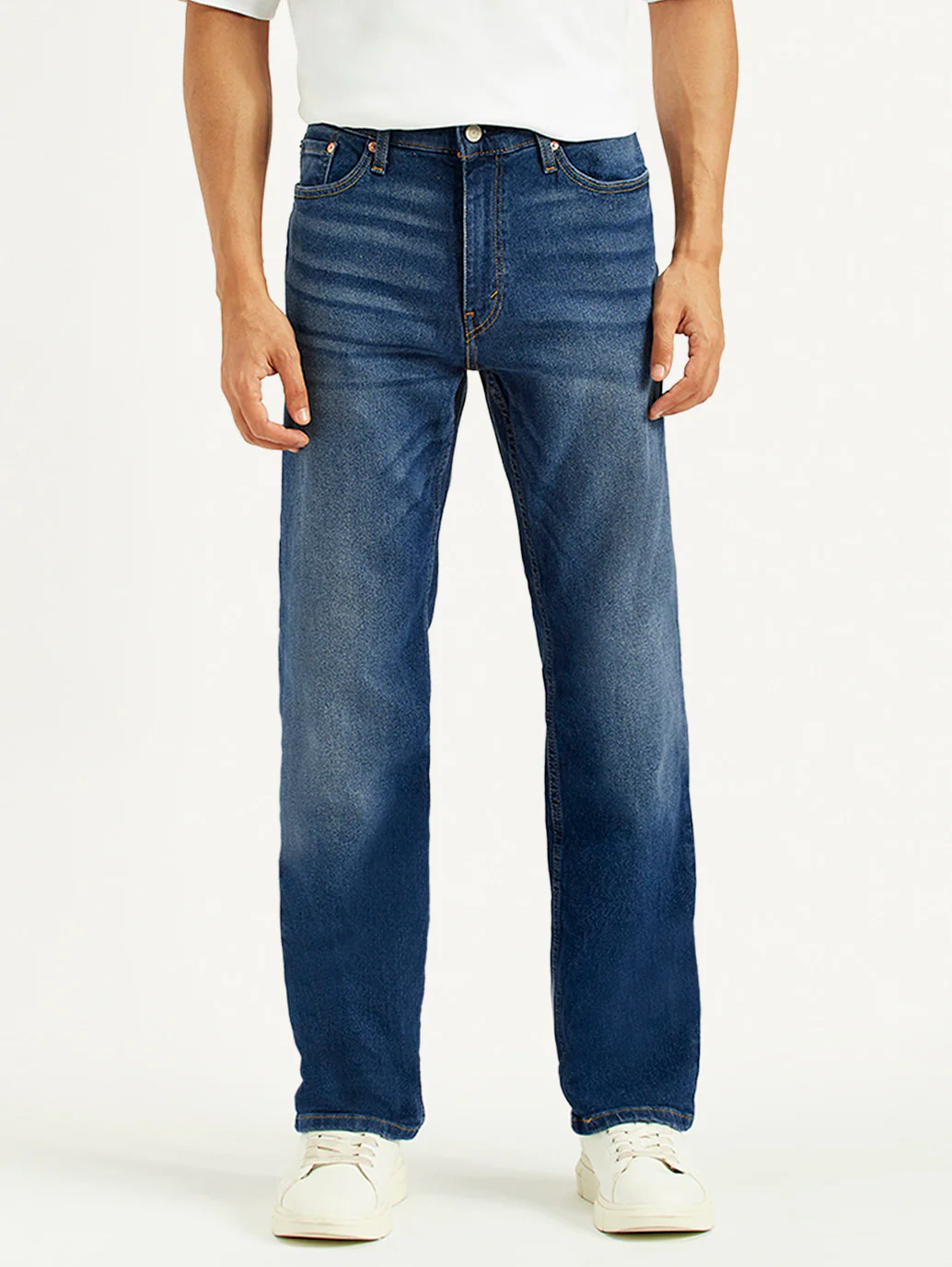 Men's 541 Blue Athletic Tapered Fit Mid Rise Jeans - Image 2