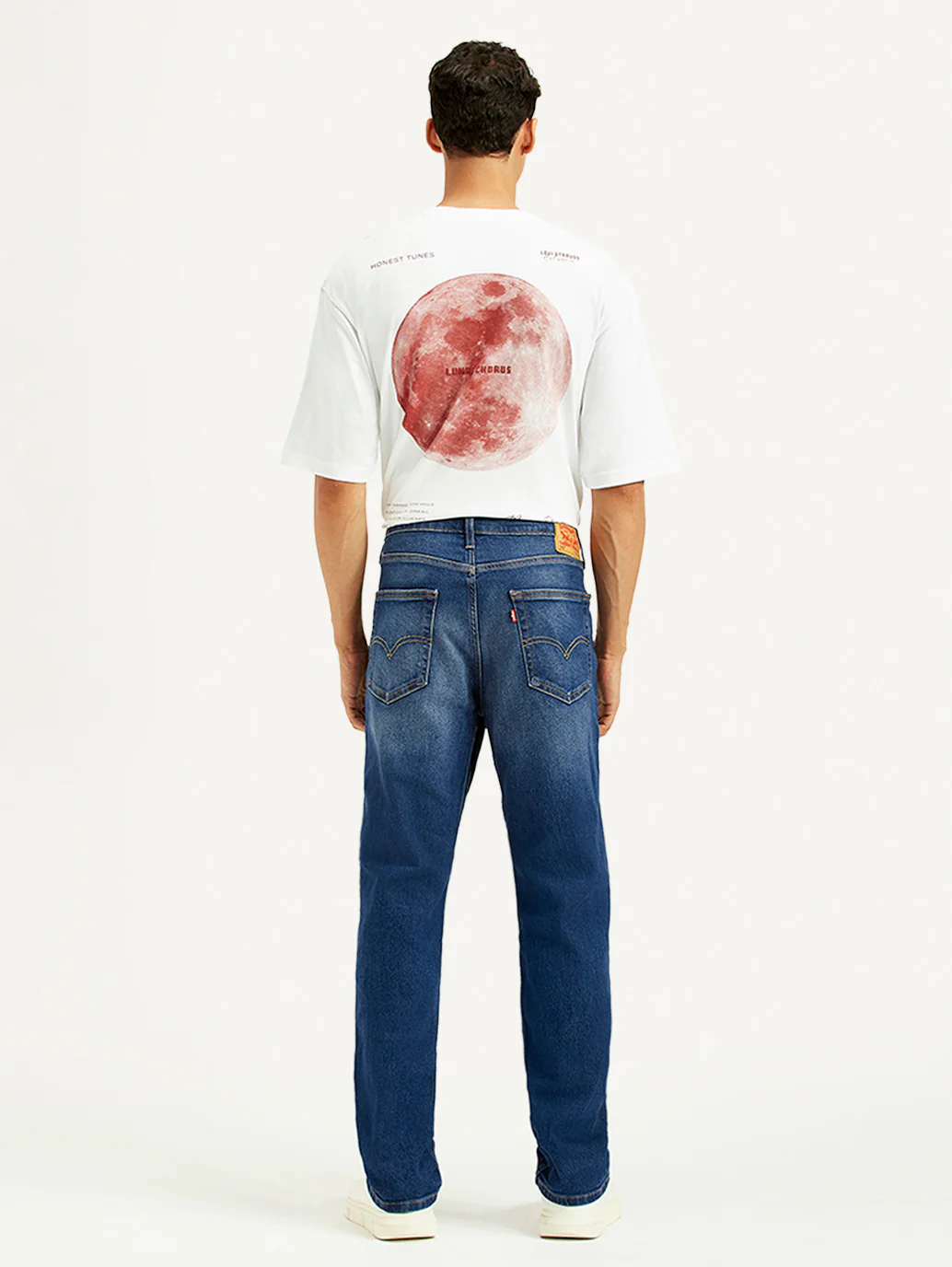Men's 541 Blue Athletic Tapered Fit Mid Rise Jeans - Image 3