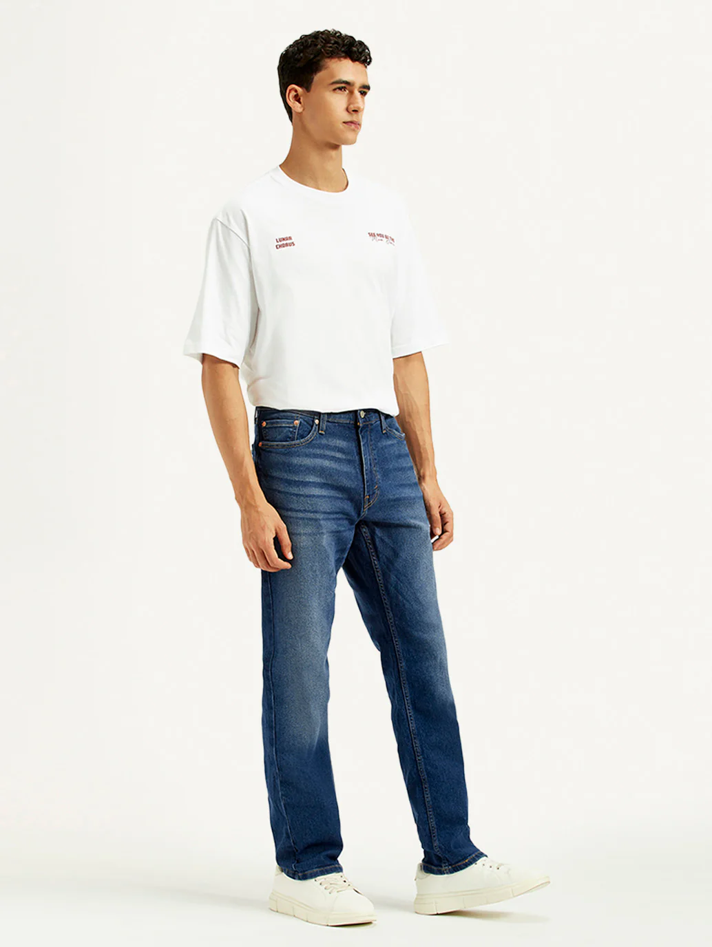 Men's 541 Blue Athletic Tapered Fit Mid Rise Jeans - Image 4