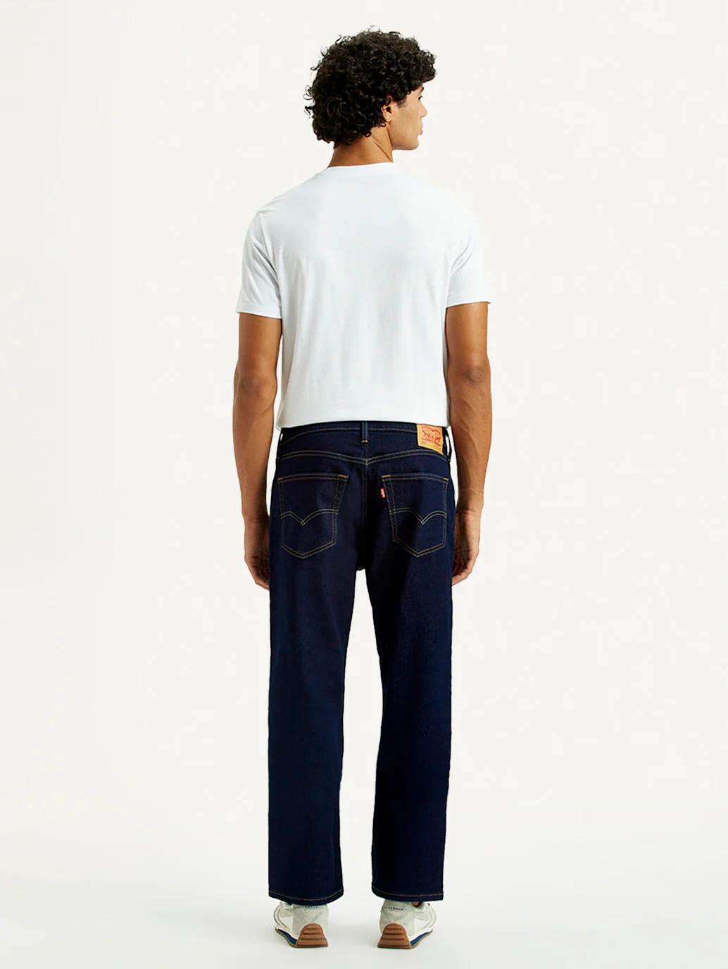Men's 541 Navy Blue Athletic Tapered Fit Mid Rise Jeans - Image 3