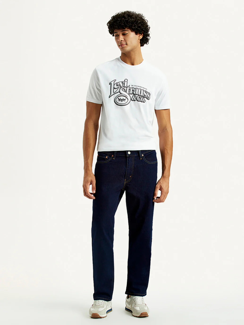 Men's 541 Navy Blue Athletic Tapered Fit Mid Rise Jeans - Image 5
