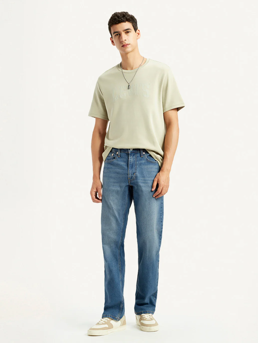 Men's 541 Med Indigo Athletic Tapered Fit Mid Rise Jeans