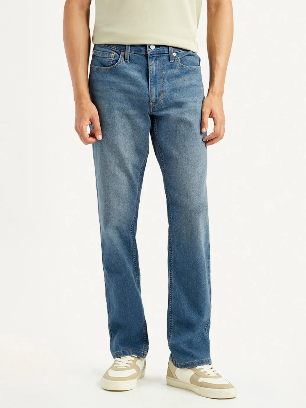 Men's 541 Med Indigo Athletic Tapered Fit Mid Rise Jeans - Image 2