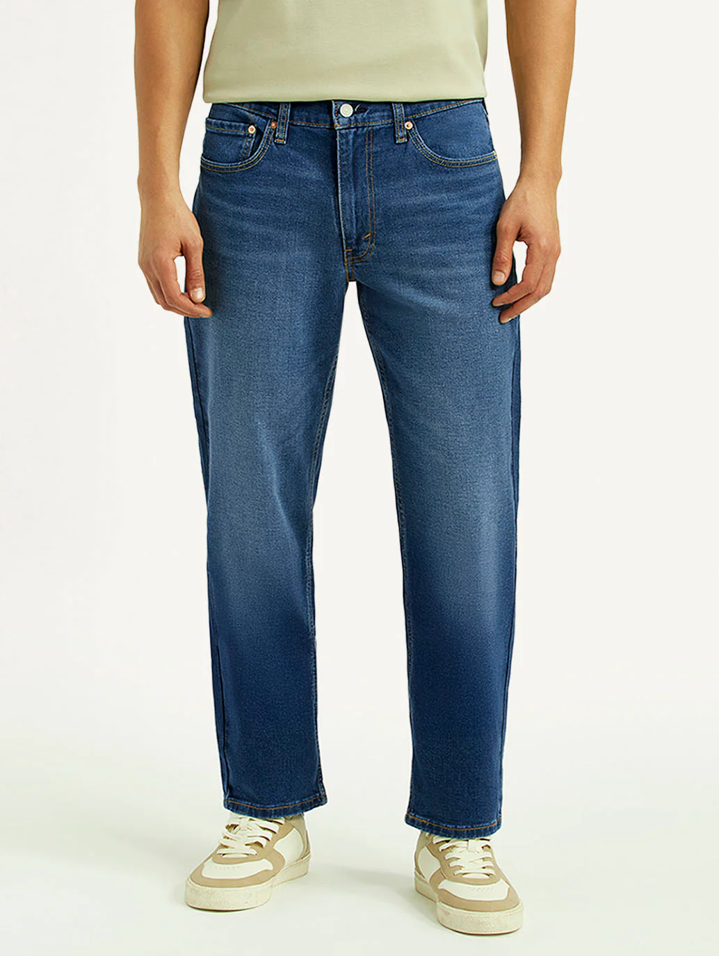 Men's 541 Mid Indigo Athletic Tapered Fit Mid Rise Jeans - Image 2