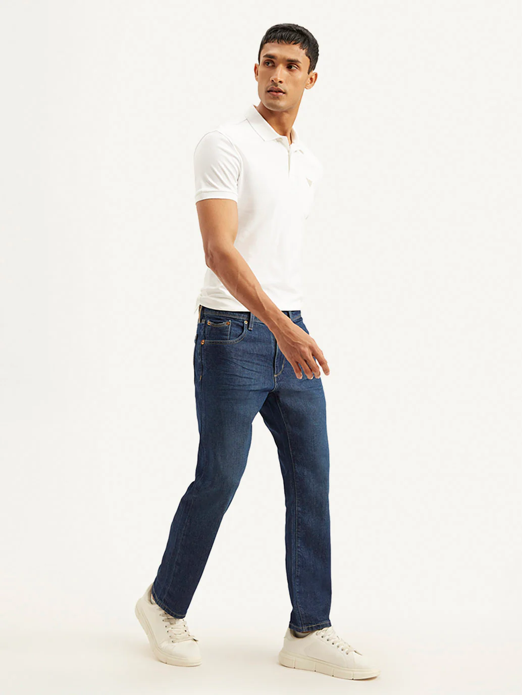 Men's 541 Blue Athletic Tapered Fit Mid Rise Jeans - Image 5