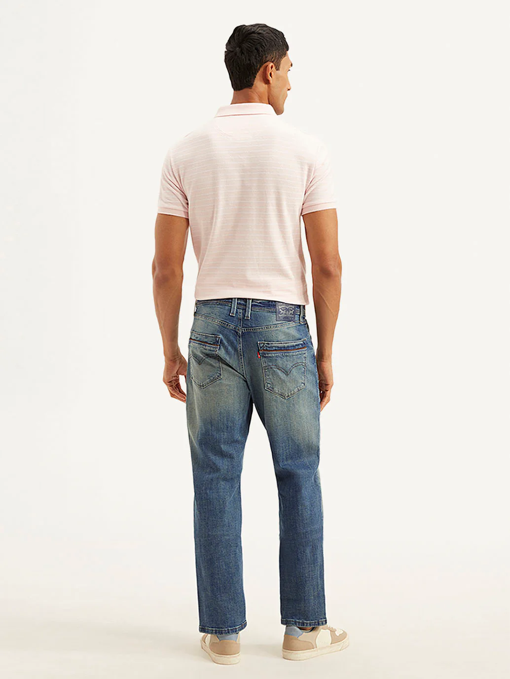 Men's 541 Blue Athletic Tapered Fit Mid Rise Jeans - Image 3