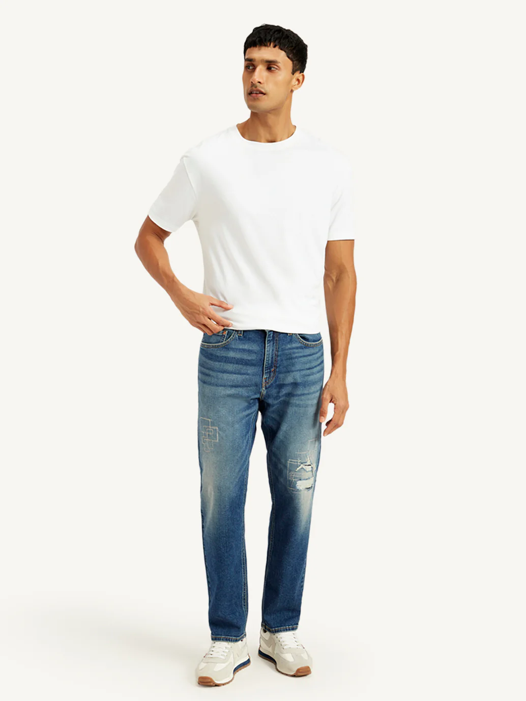 Men's 541 Blue Athletic Tapered Fit Mid Rise Jeans - Image 2