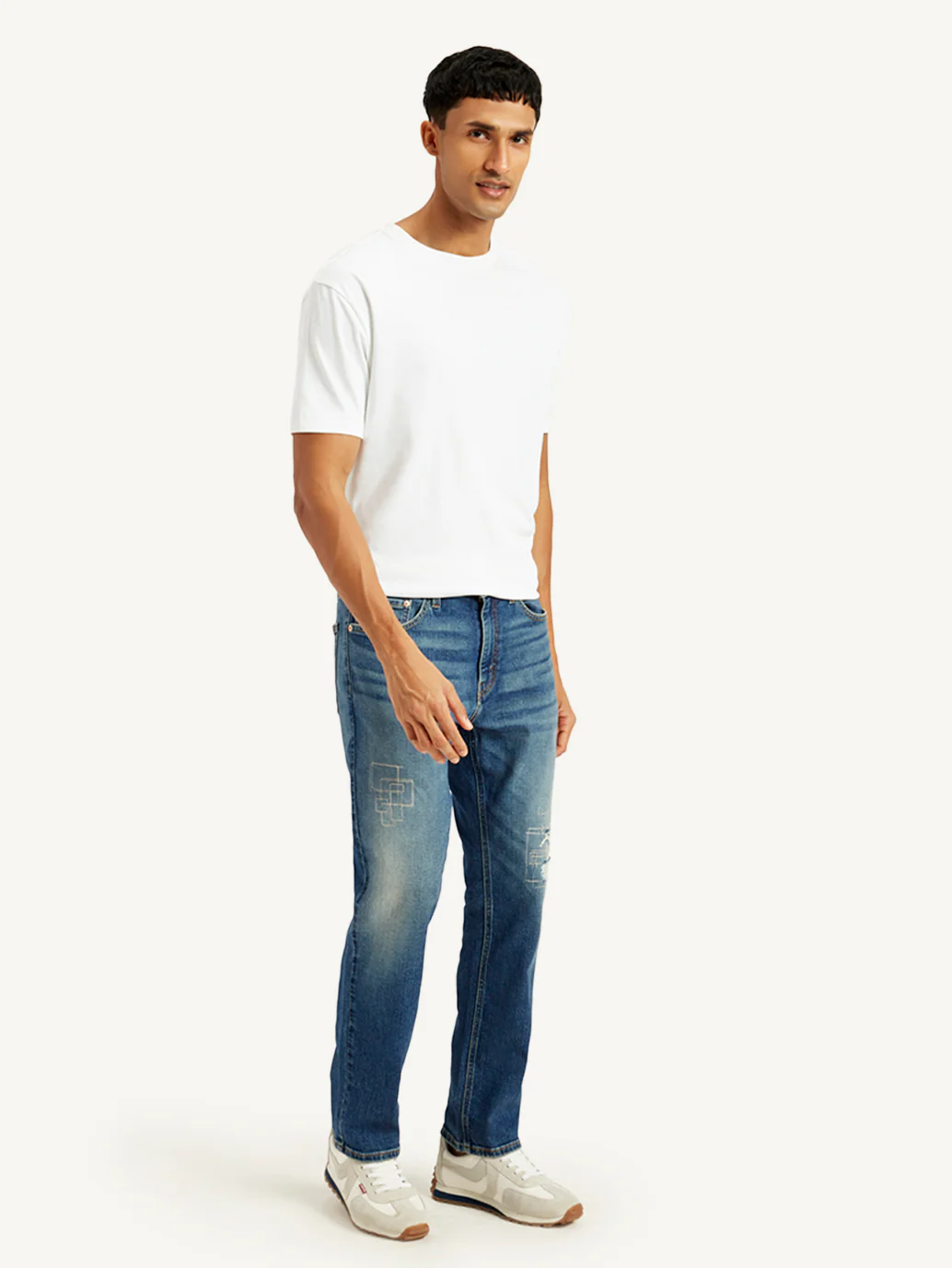 Men's 541 Blue Athletic Tapered Fit Mid Rise Jeans - Image 5