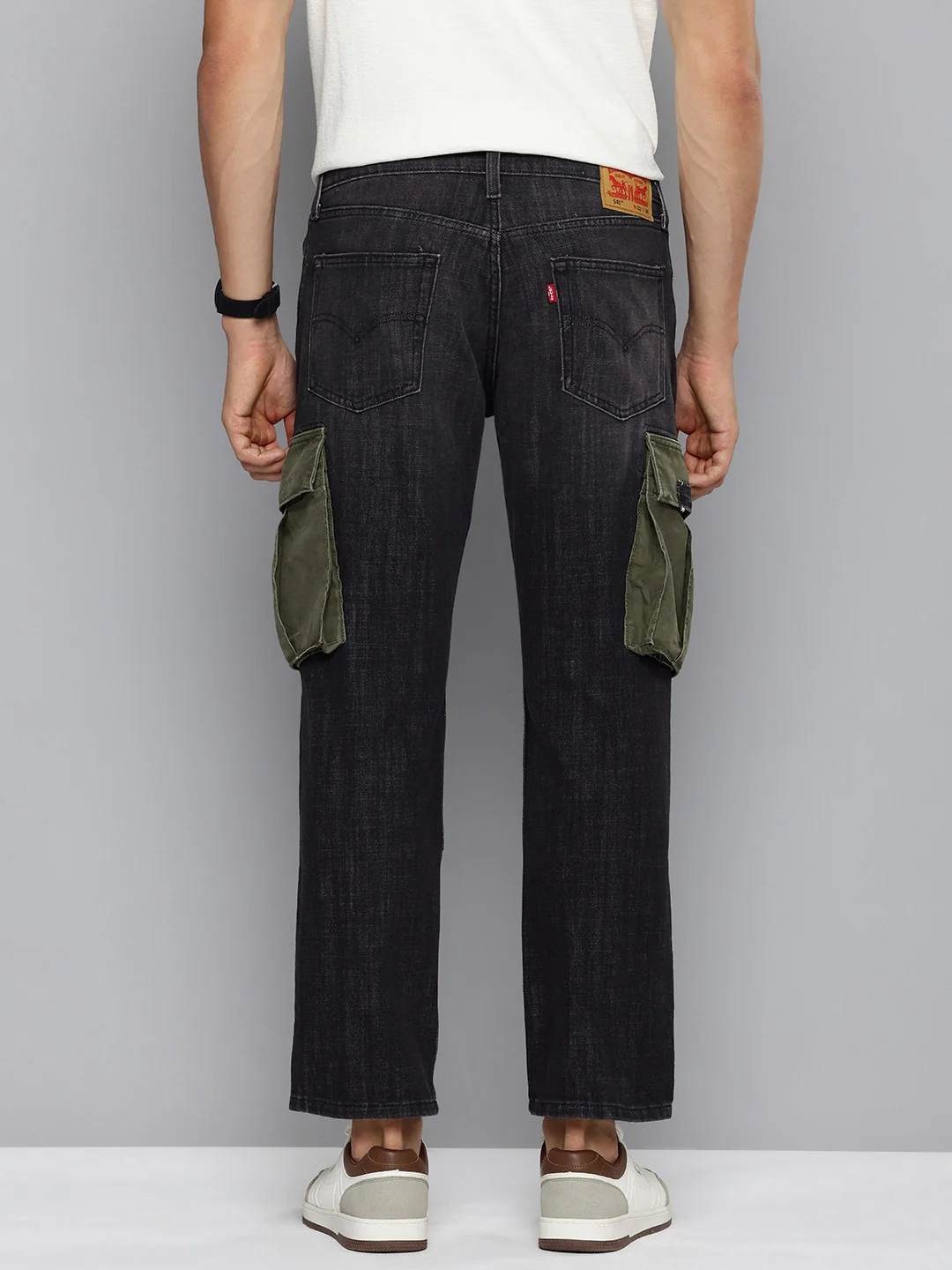 Men's 541 Dark Blue Athletic Tapered Fit Mid Rise Jeans - Image 3