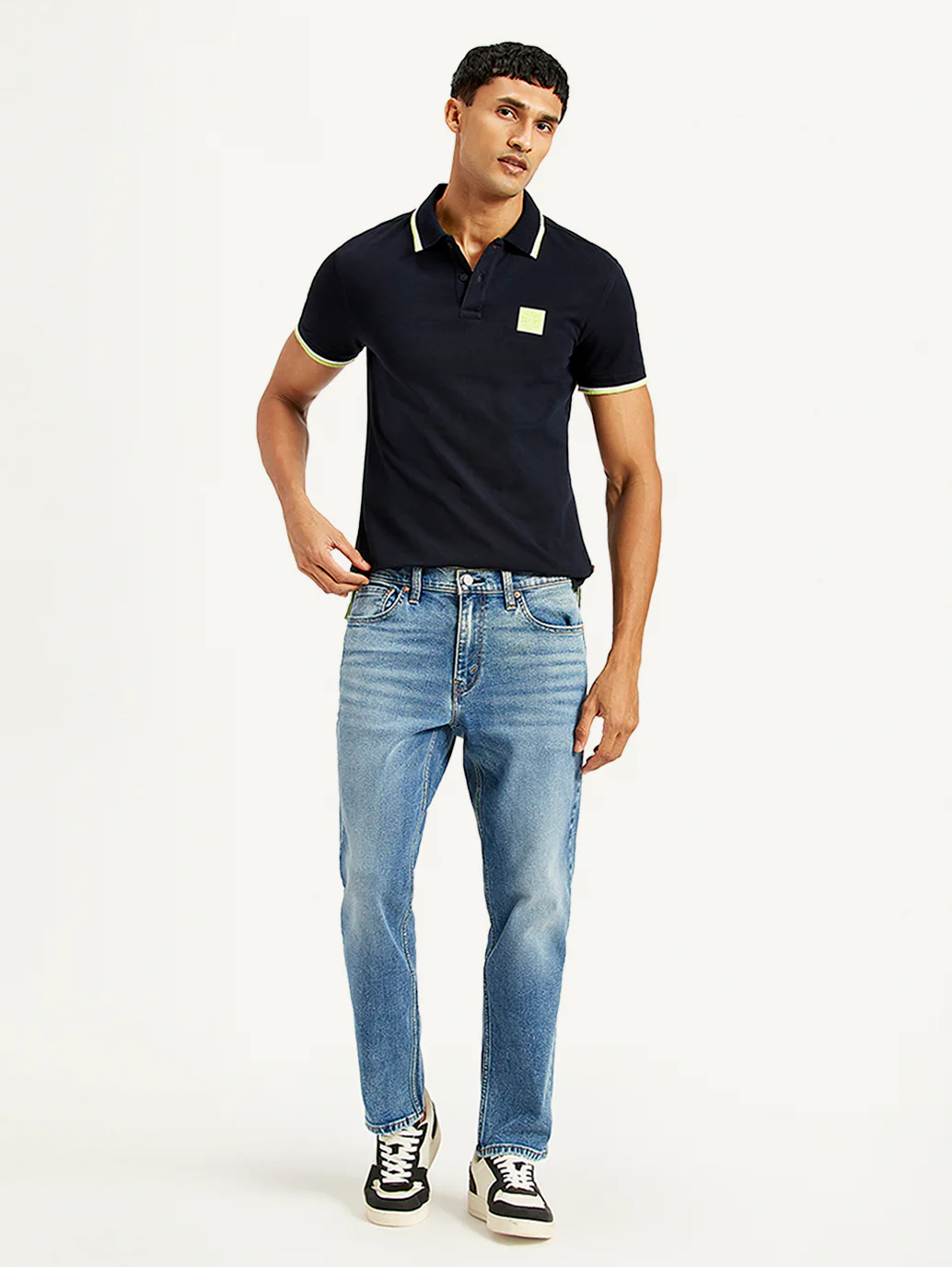 Men's 541 Blue Athletic Tapered Fit Mid Rise Jeans - Image 2
