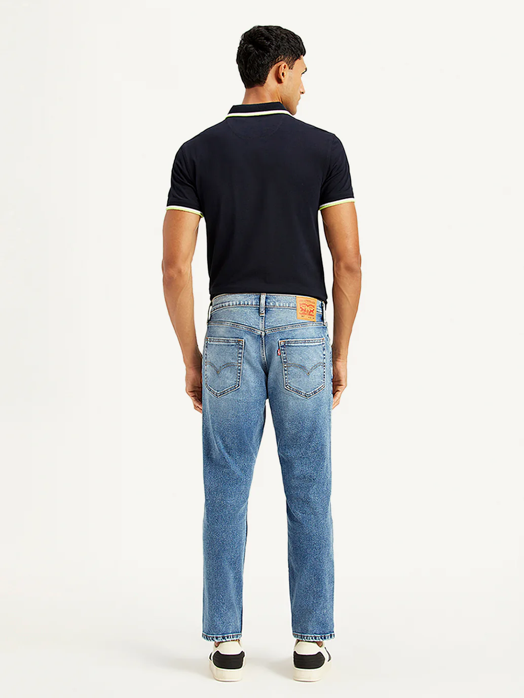 Men's 541 Blue Athletic Tapered Fit Mid Rise Jeans - Image 3