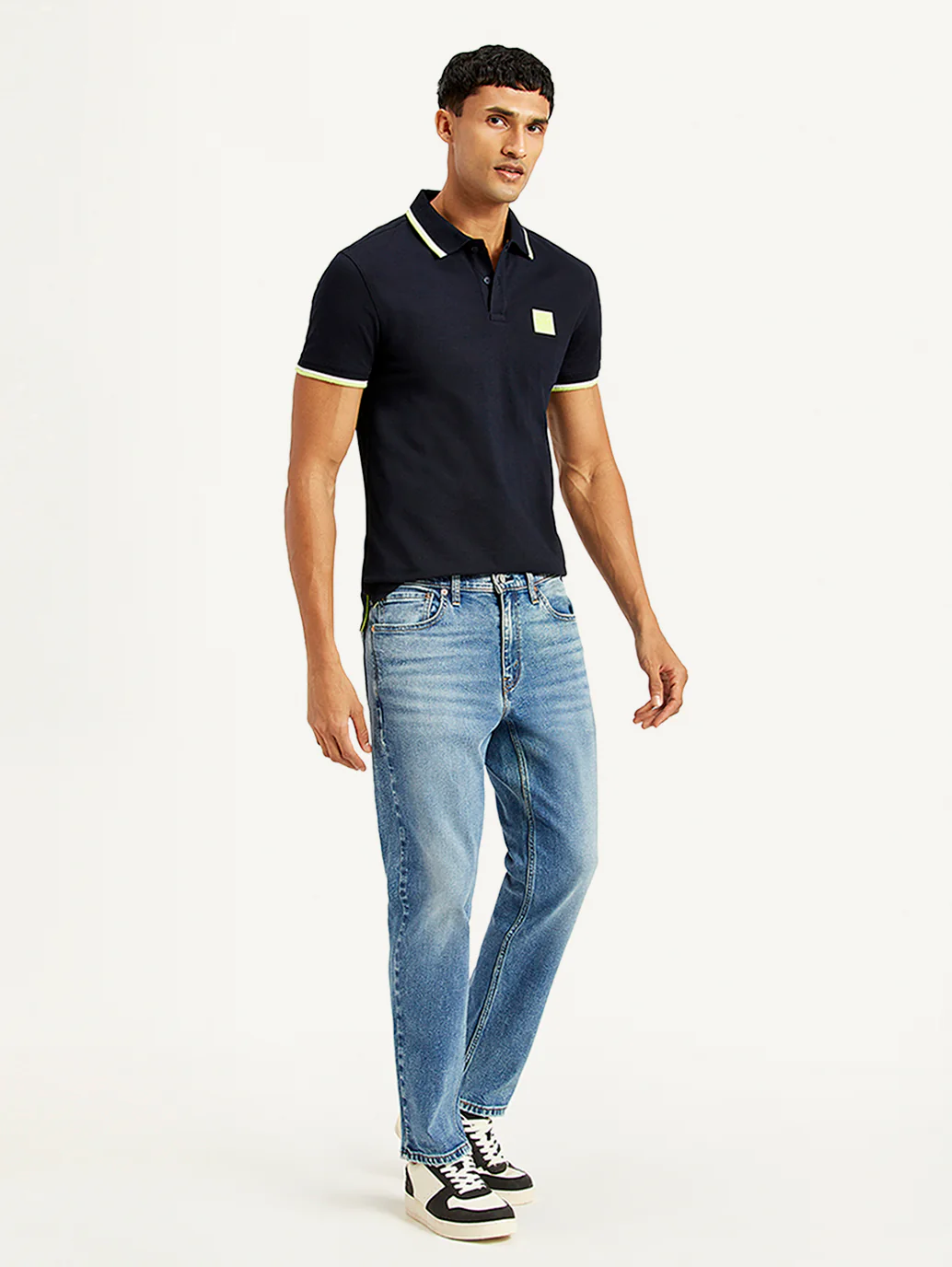 Men's 541 Blue Athletic Tapered Fit Mid Rise Jeans - Image 5