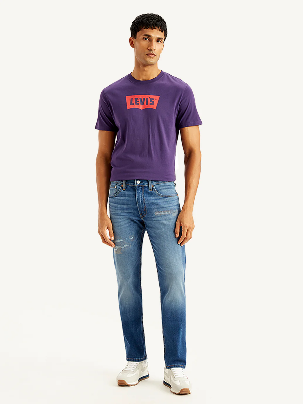 Men's 541 Blue Athletic Tapered Fit Mid Rise Jeans - Image 2