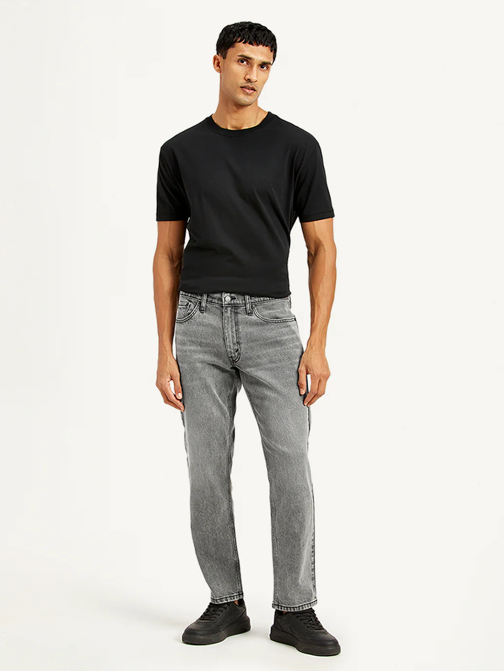 Men's 541 Grey Athletic Tapered Fit Mid Rise Jeans - Image 3