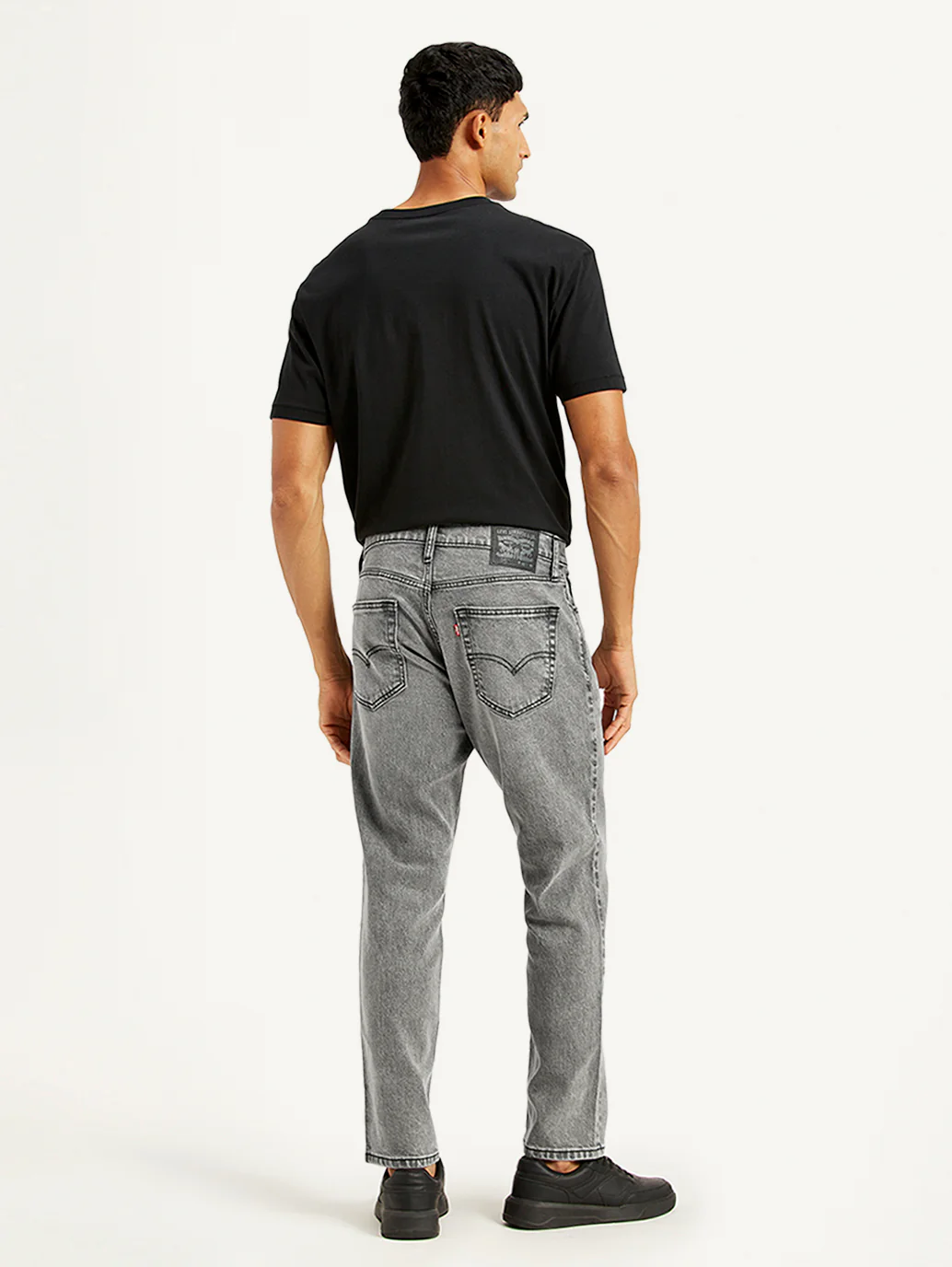 Men's 541 Grey Athletic Tapered Fit Mid Rise Jeans - Image 4