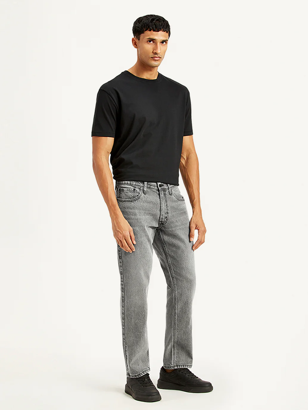 Men's 541 Grey Athletic Tapered Fit Mid Rise Jeans - Image 5