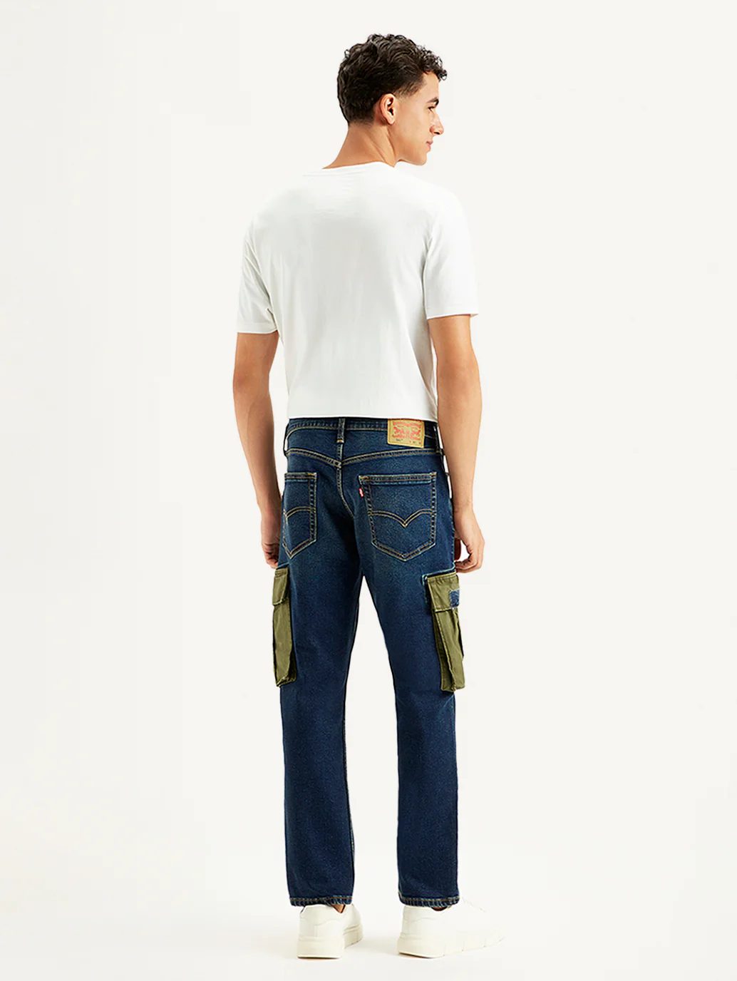 Men's 541 Tapered Fit Navy Cargo Jeans - Image 3