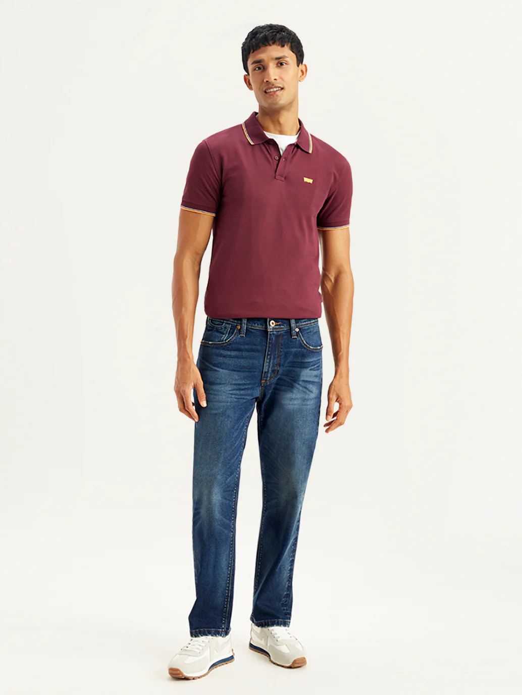 Men's 541 Navy Blue Athletic Tapered Fit Mid Rise Jeans - Image 2