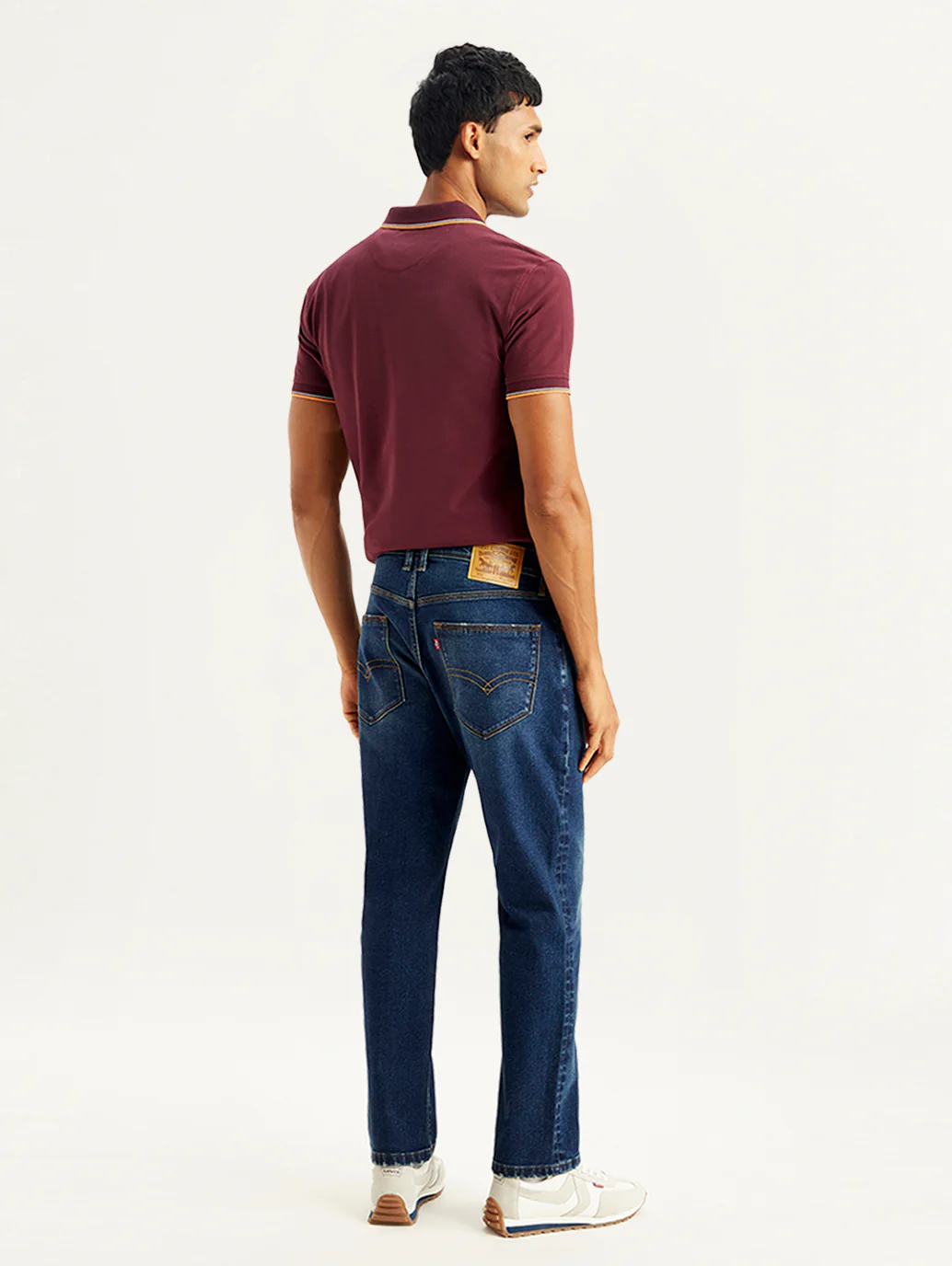 Men's 541 Navy Blue Athletic Tapered Fit Mid Rise Jeans - Image 3