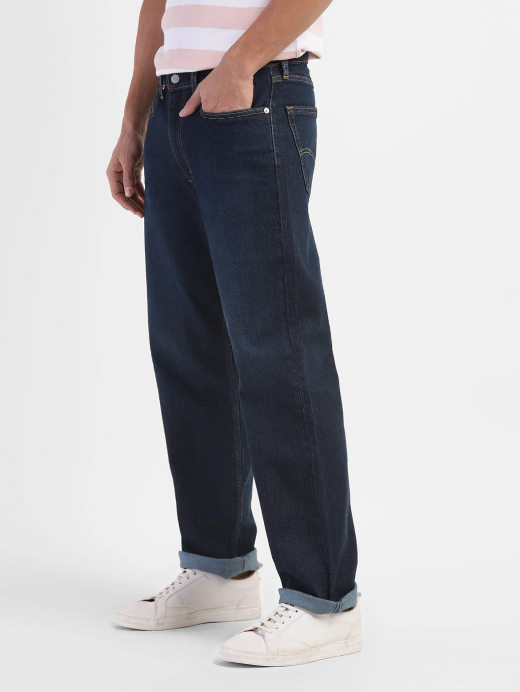 Men's 550'92 Blue Loose Fit Mid Rise Jeans - Image 4