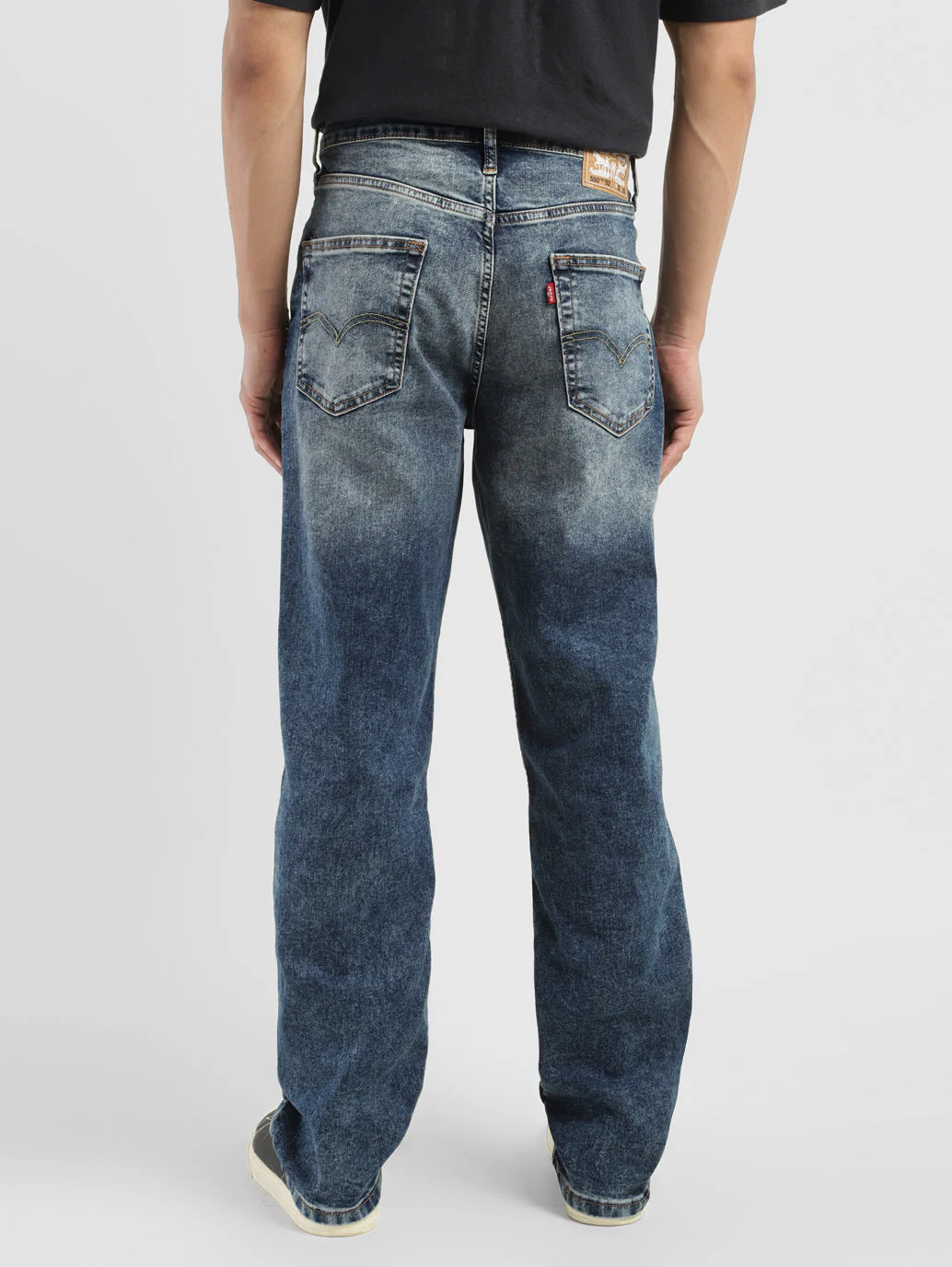 Men's 550'92 Blue Loose Fit Mid Rise Jeans - Image 3