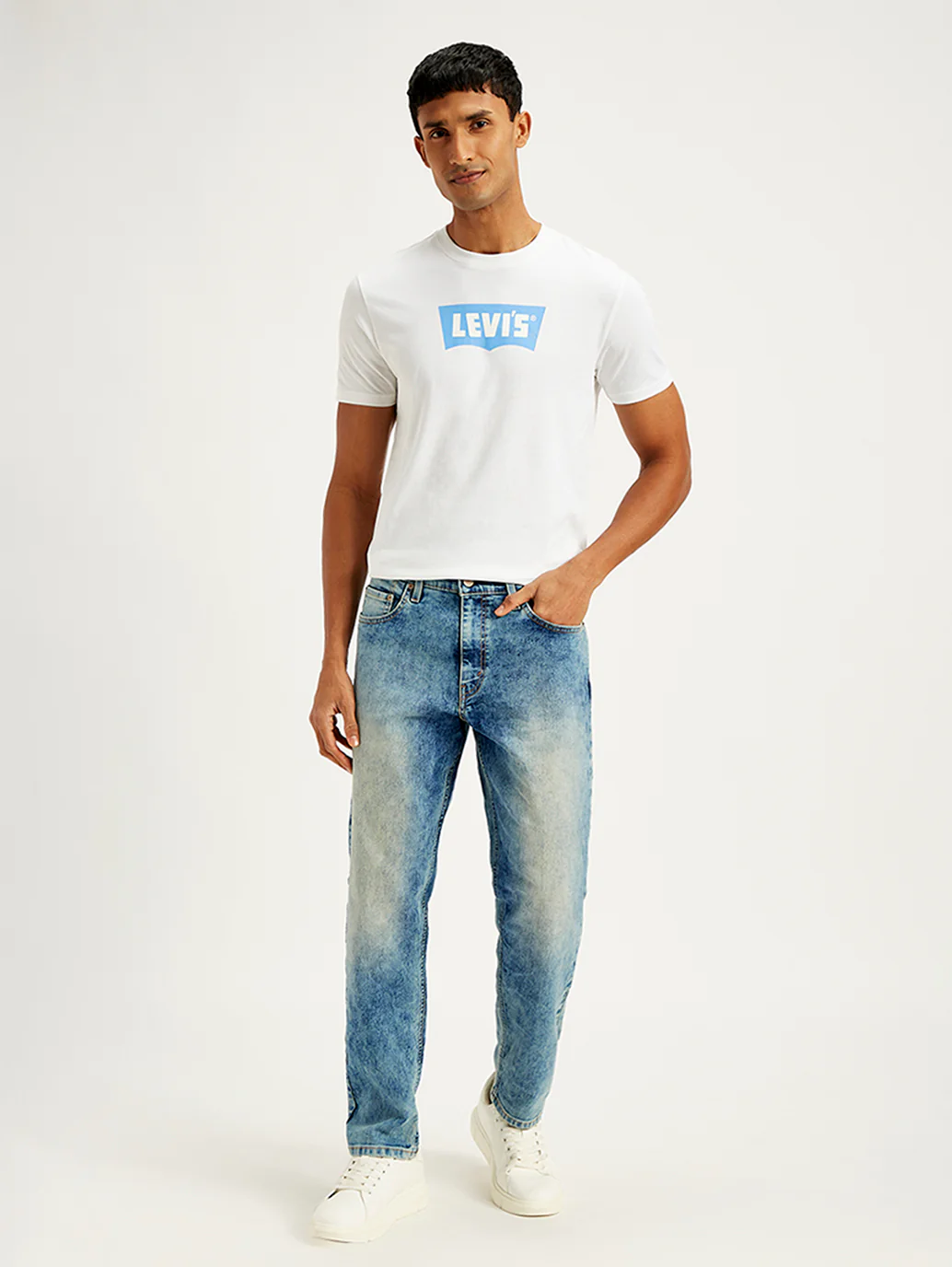 Men's 550'92 Blue Loose Fit Mid Rise Jeans - Image 7